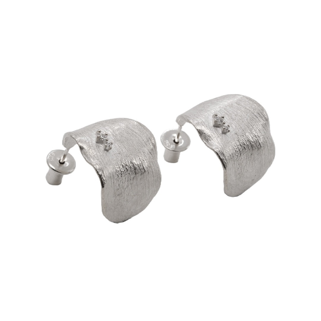 Curled Leaf Earrings