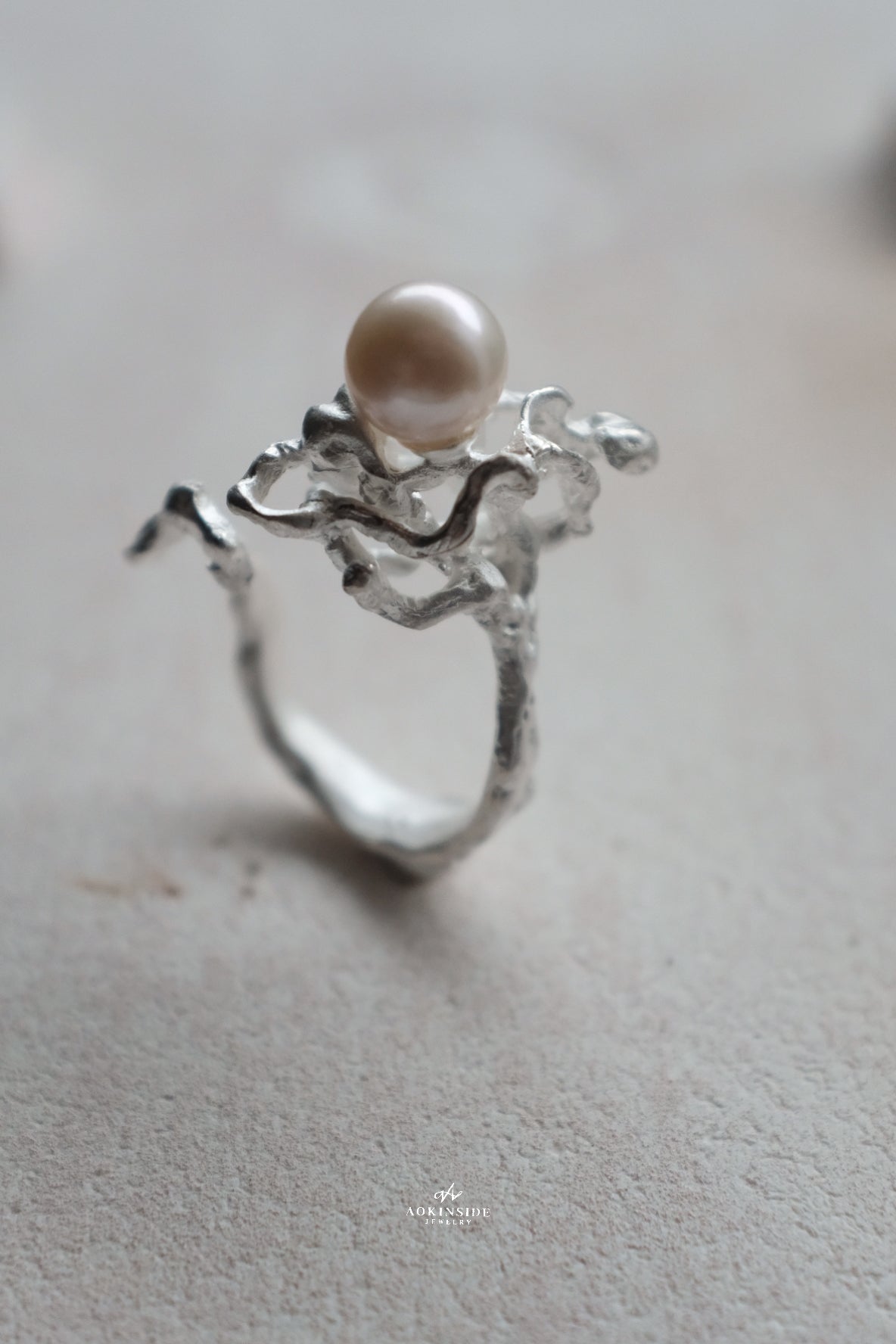 Stream Pearl Ring
