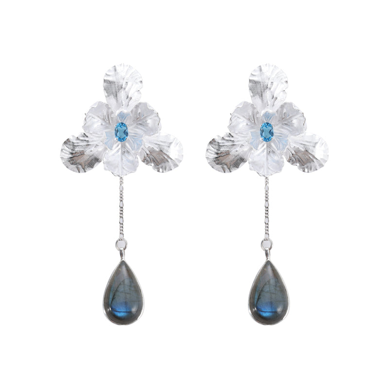 Iris Sapphire Earrings