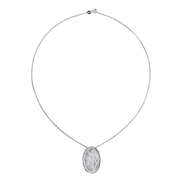 Iris Silver Coin Necklace
