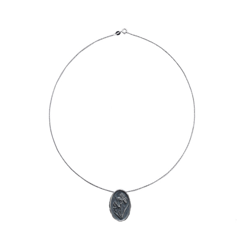 Iris Silver Coin Necklace