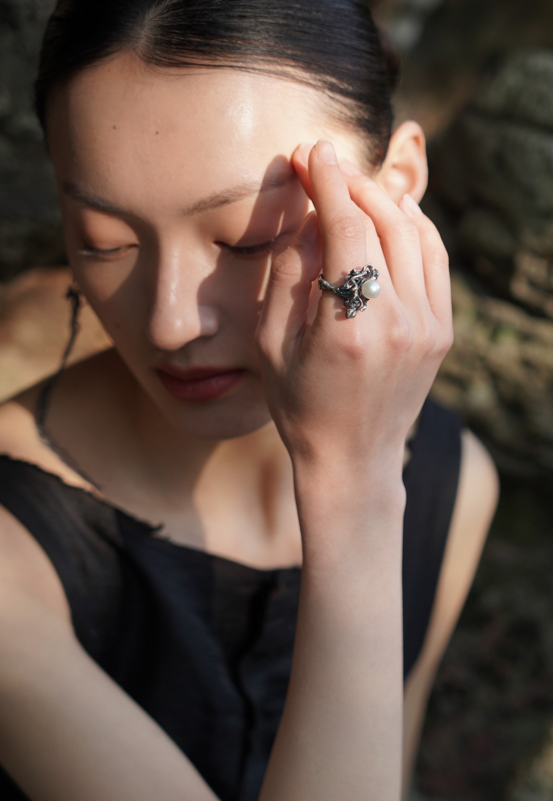 Stream Pearl Ring