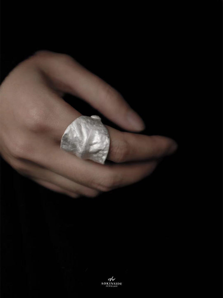 Twisted Leaf Ring