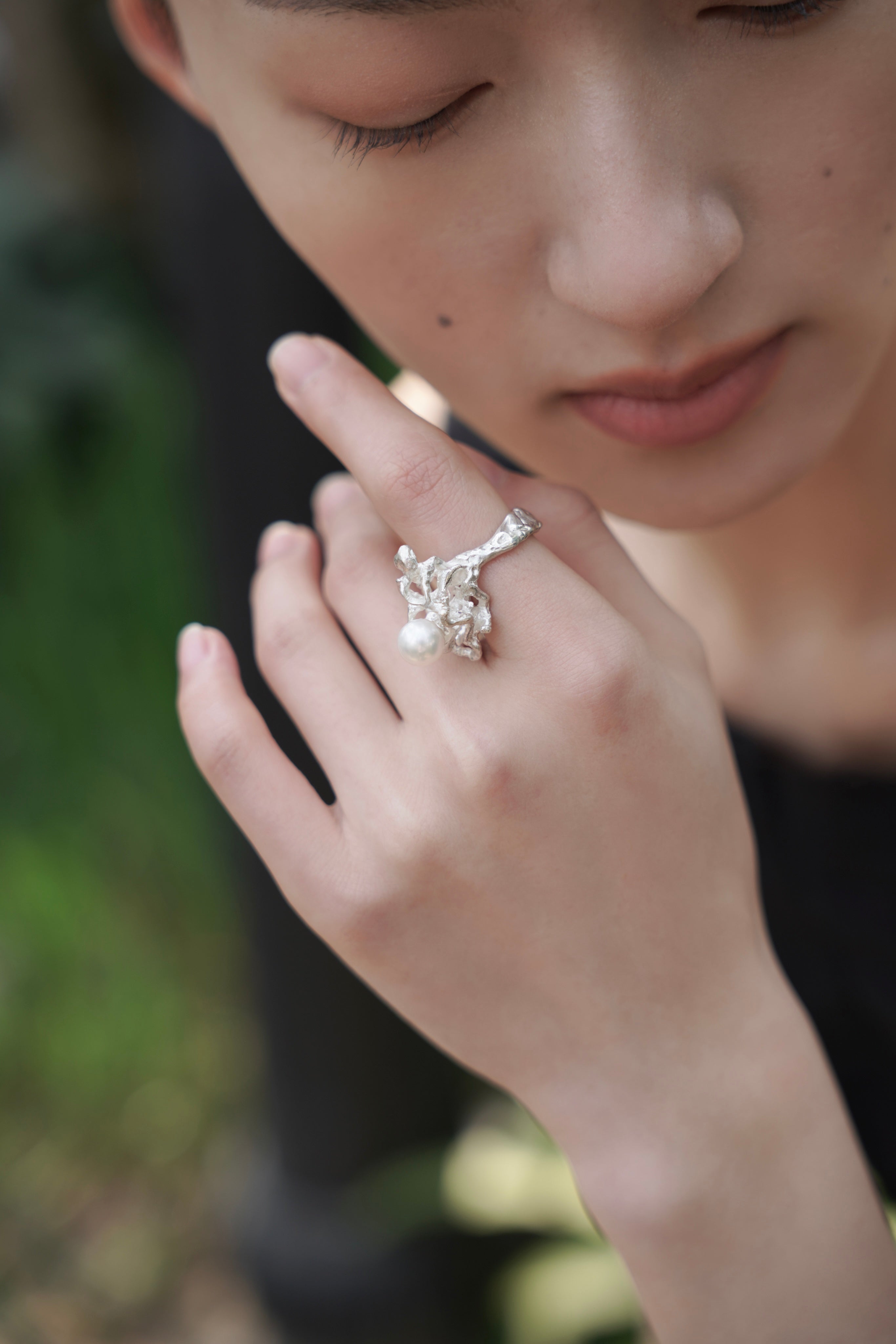 Stream Pearl Ring