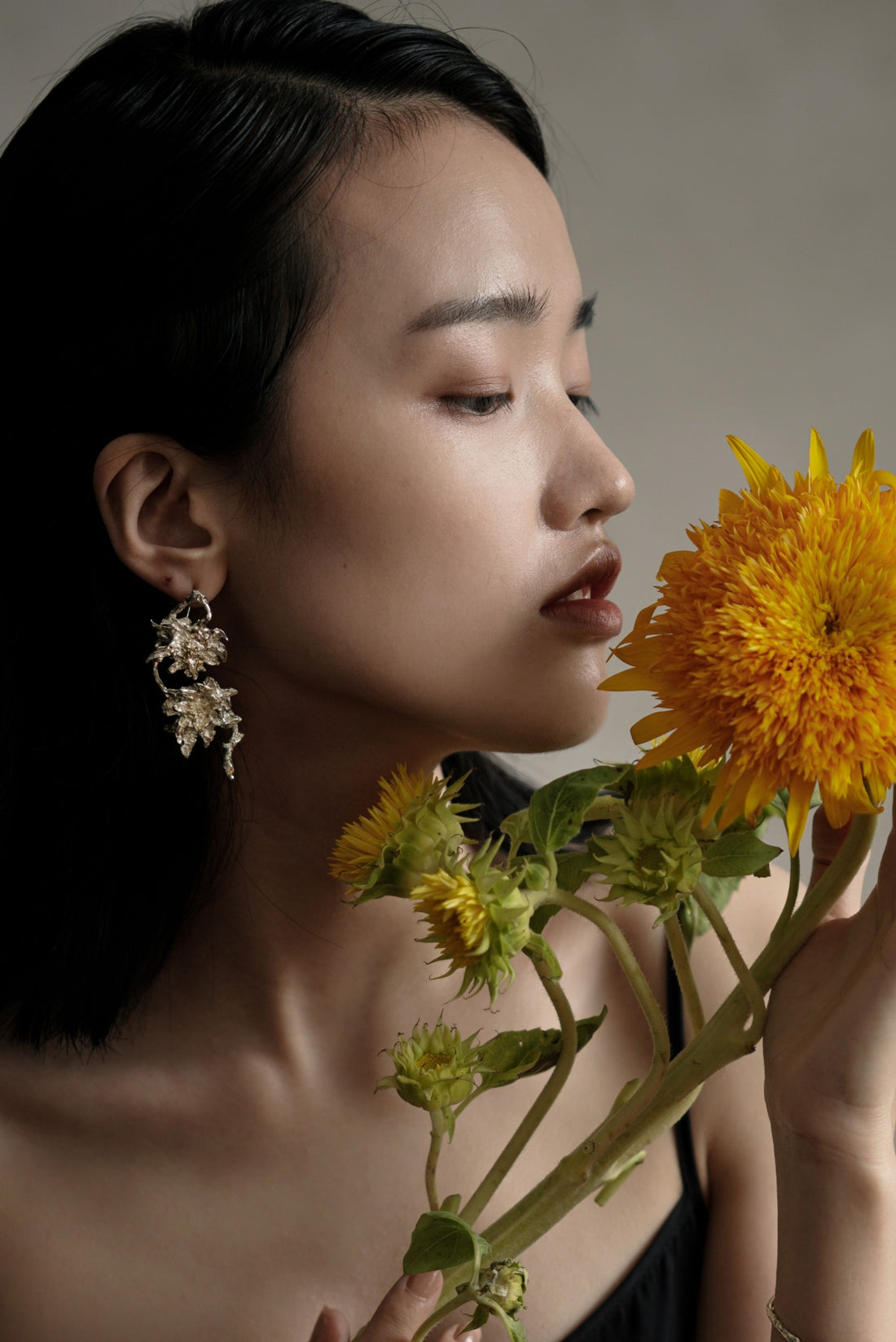Twin Sunflower Studs