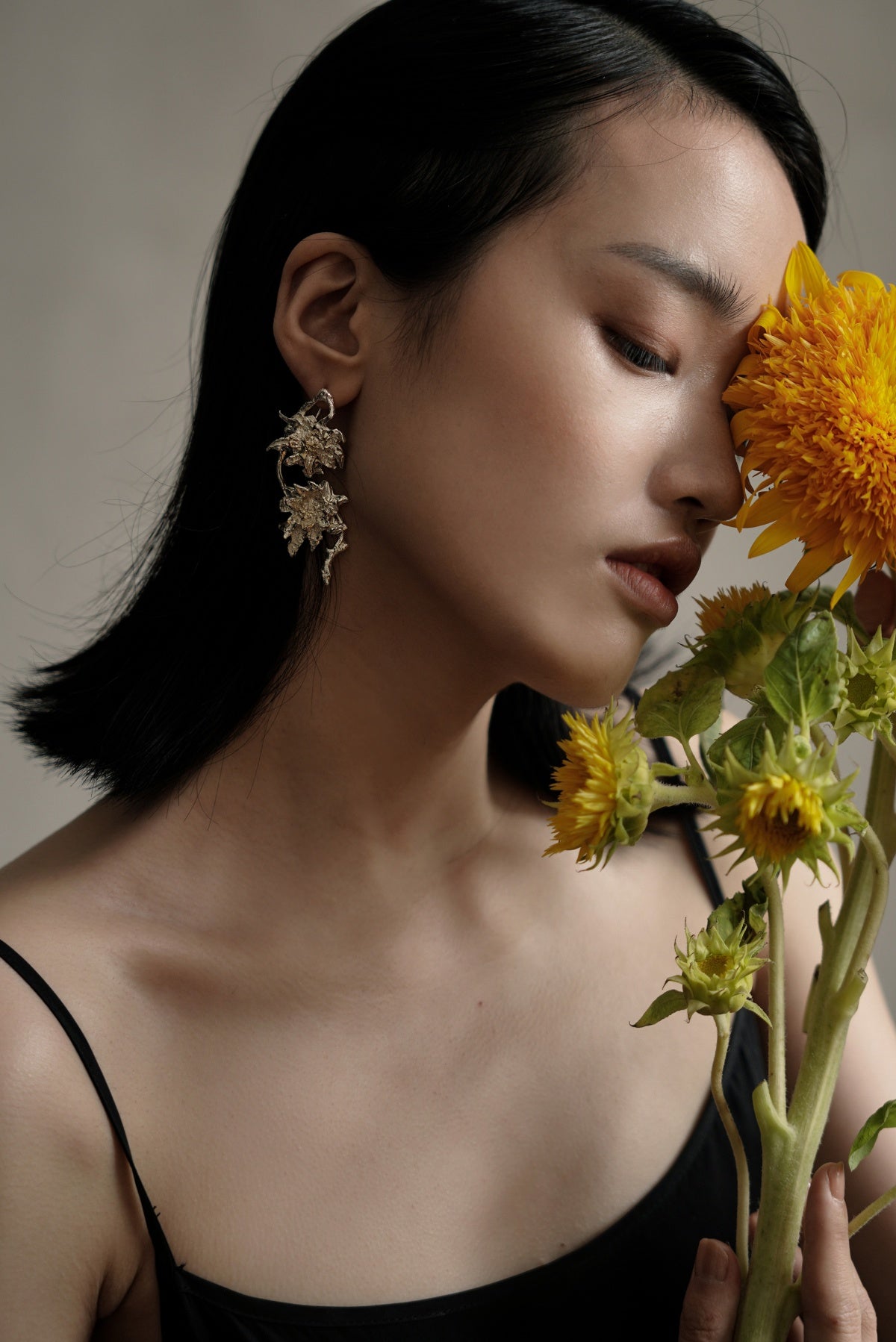 Twin Sunflower Studs