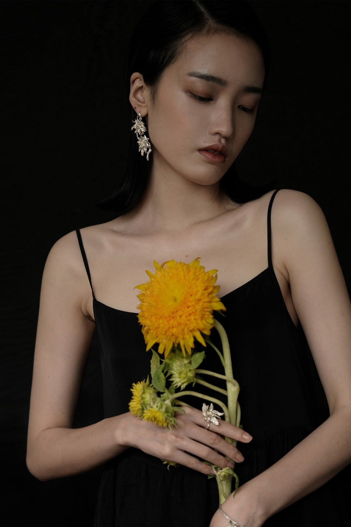 Twin Sunflower Studs