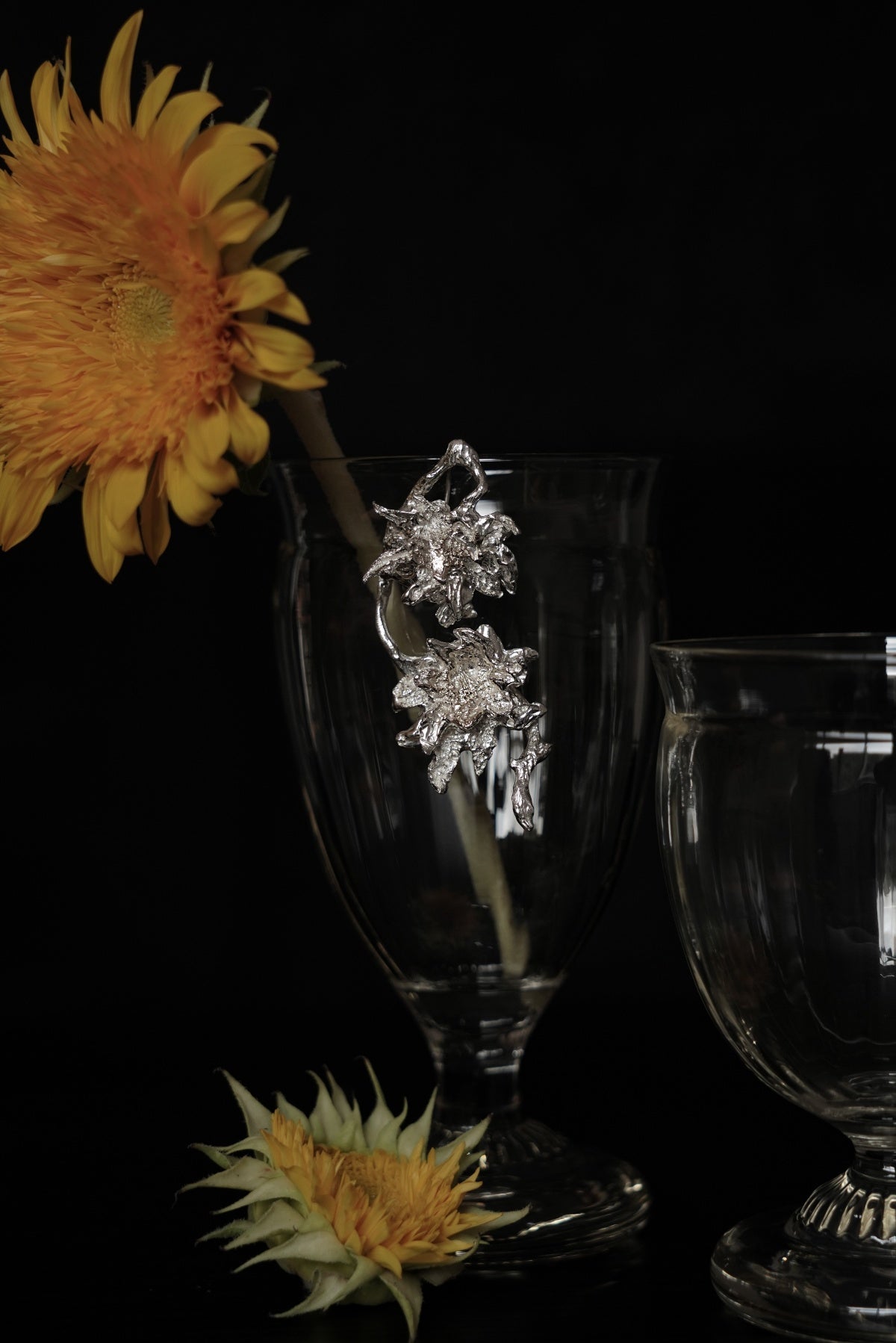 Twin Sunflower Studs