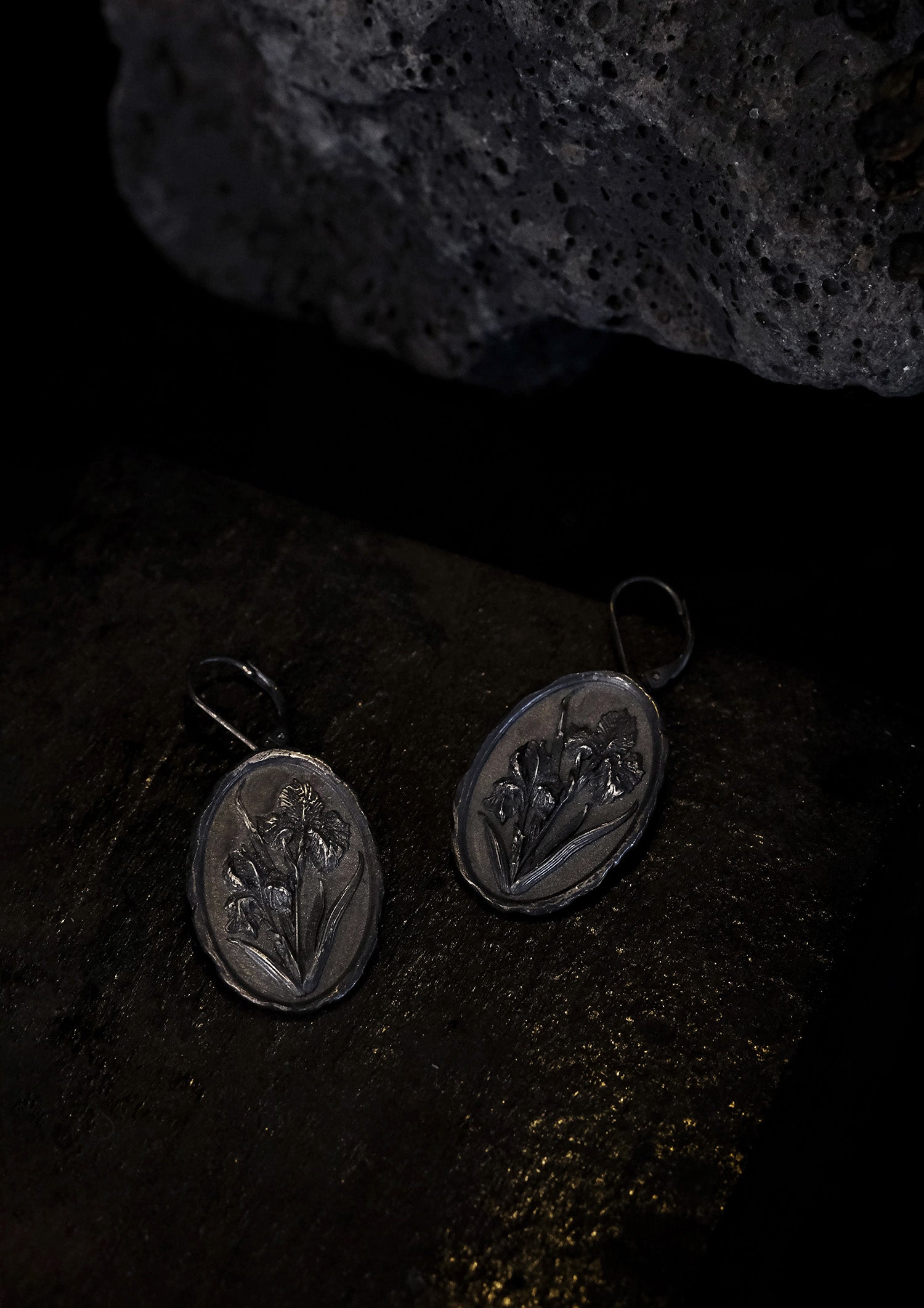 Iris Silver Coin Studs