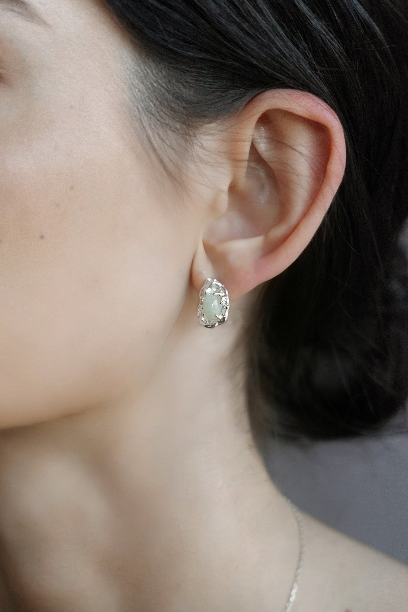 Jade Stream Studs