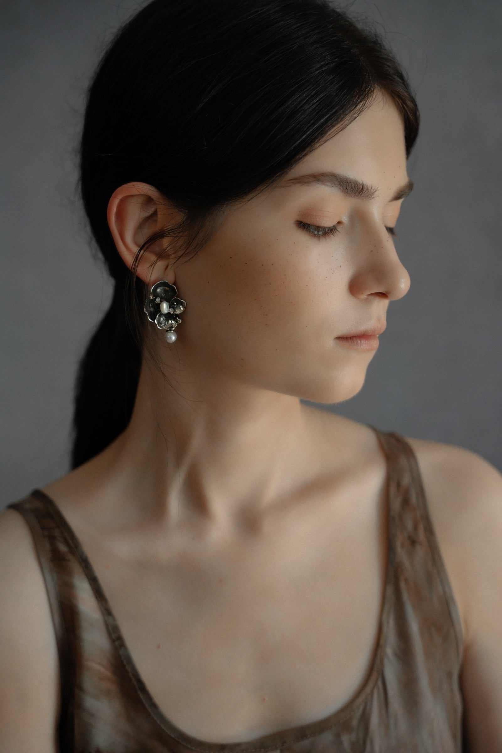 Stone Flower Spirit Earrings