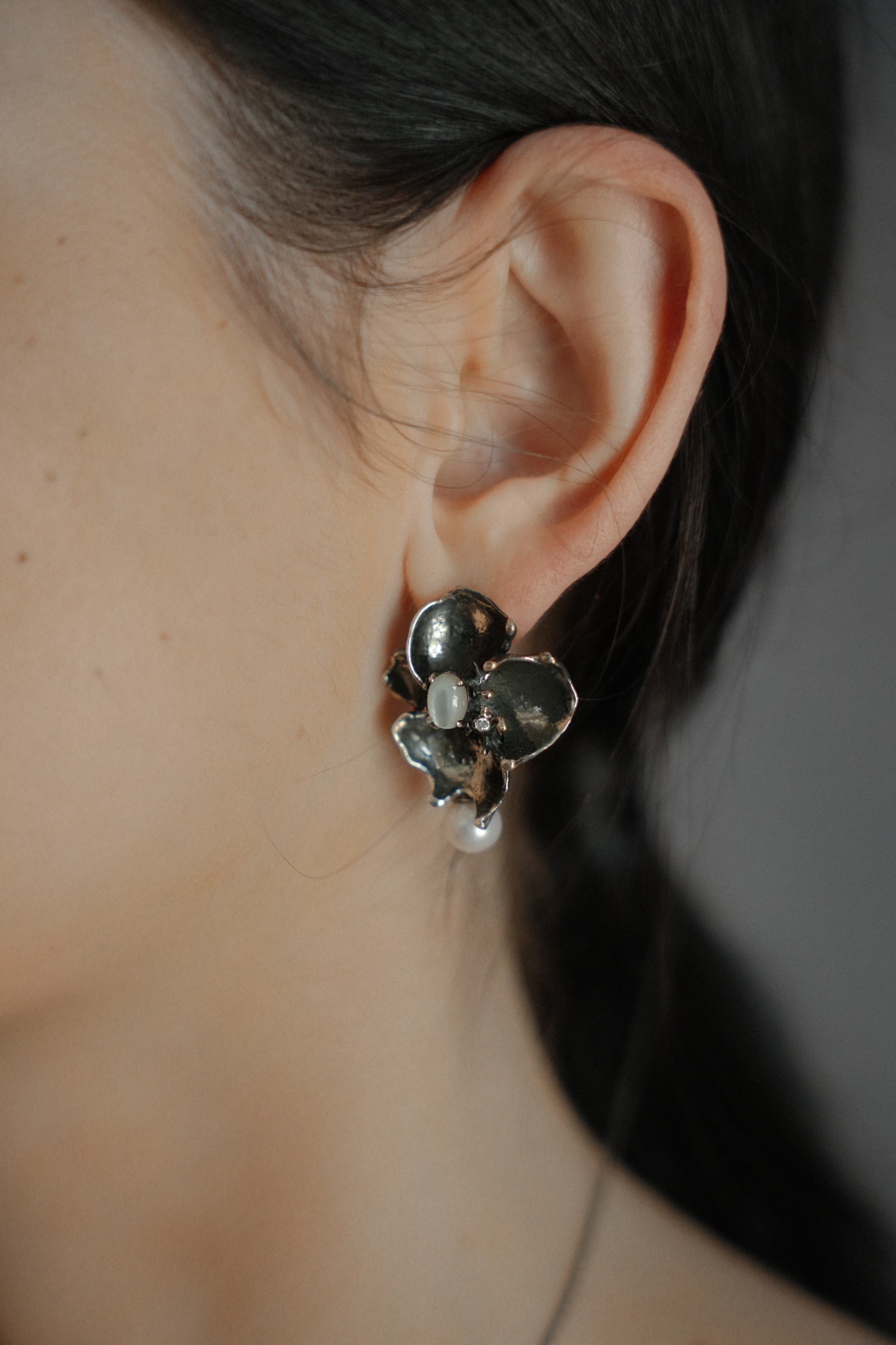 Stone Flower Spirit Earrings