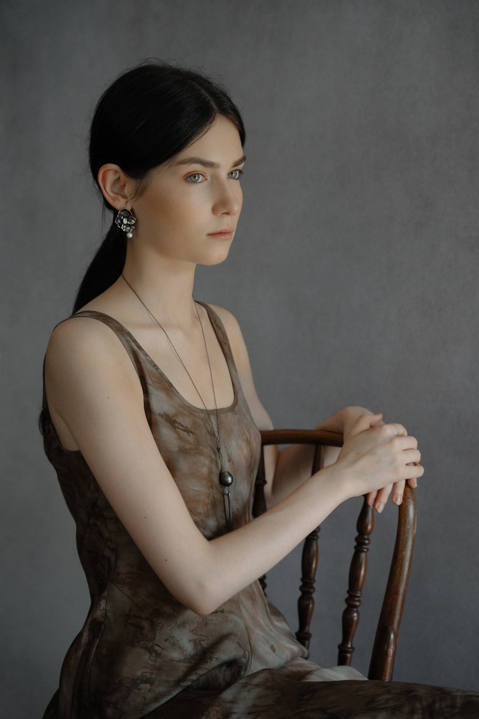 Stone Flower Spirit Earrings