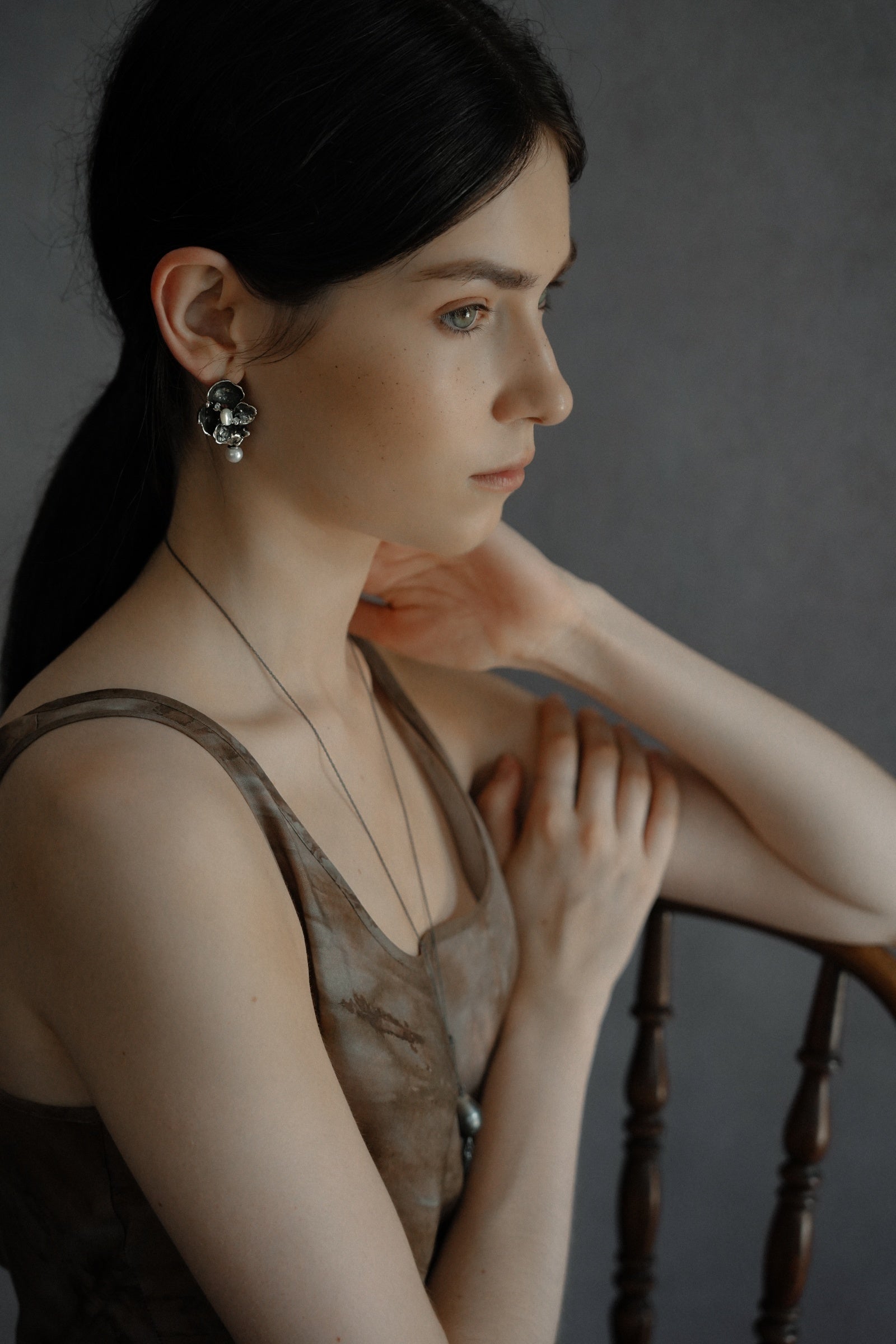 Stone Flower Spirit Earrings