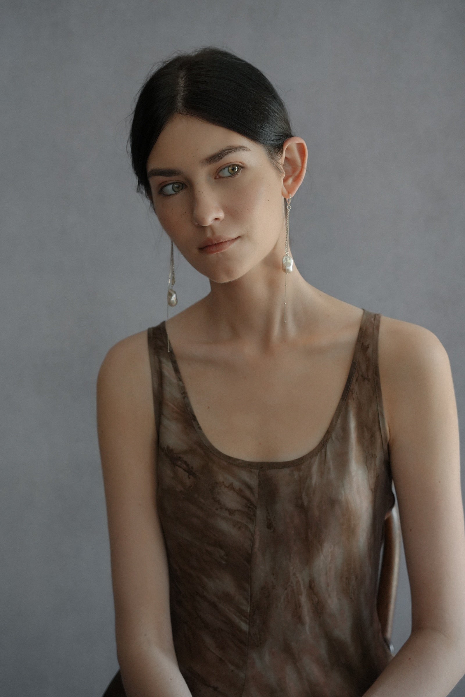 Wave Echo Pearl Earrings