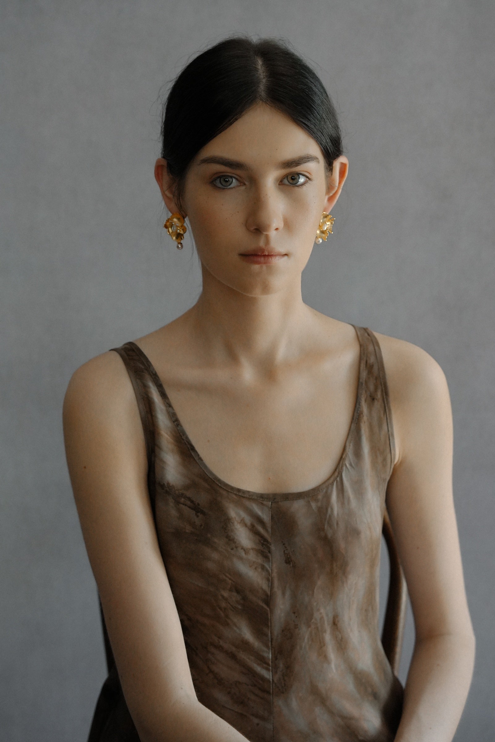 Stone Flower Spirit Earrings