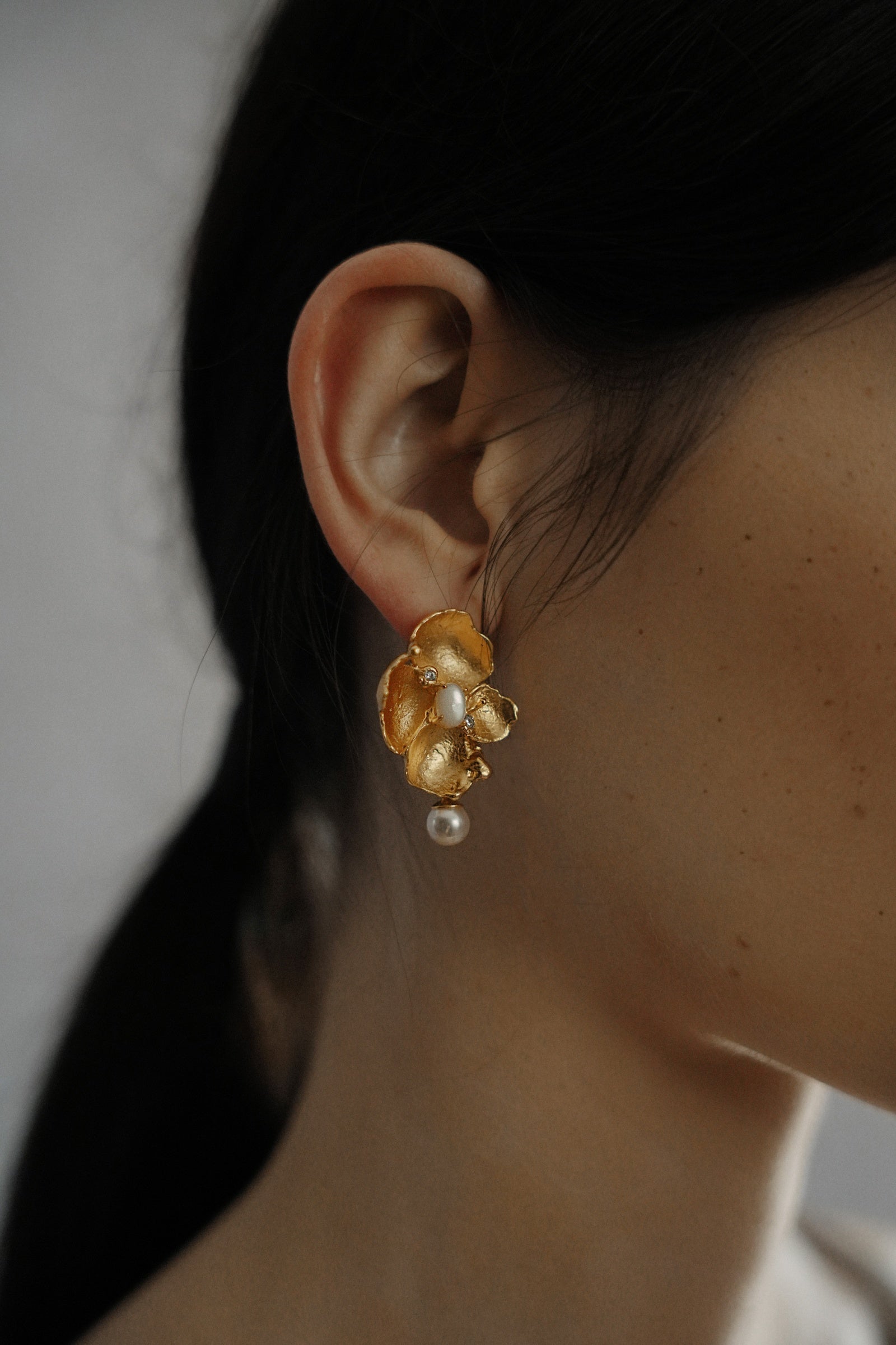 Stone Flower Spirit Earrings