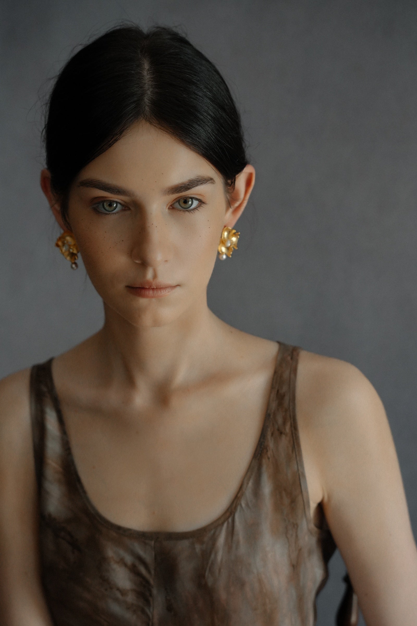Stone Flower Spirit Earrings