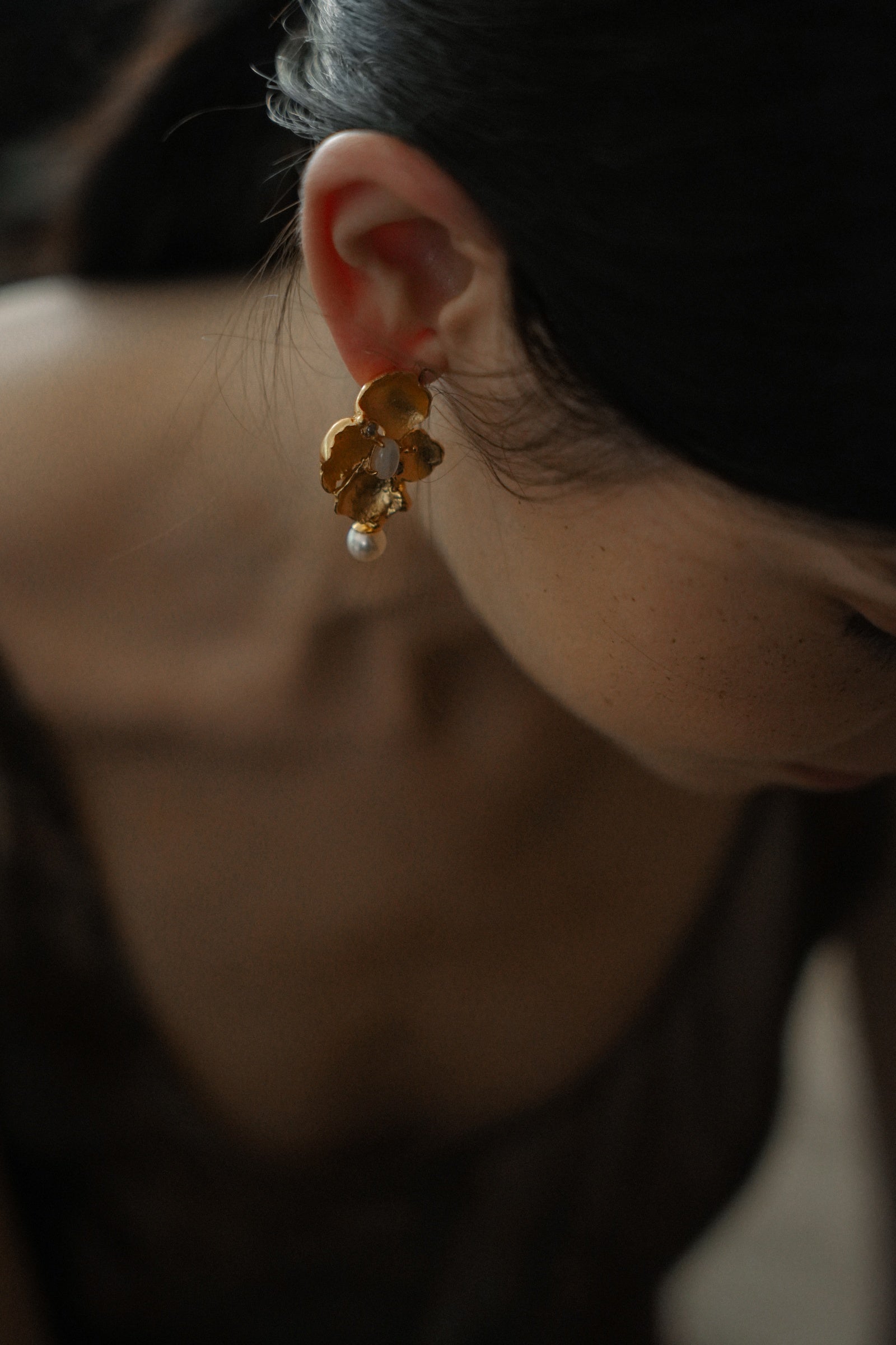 Stone Flower Spirit Earrings