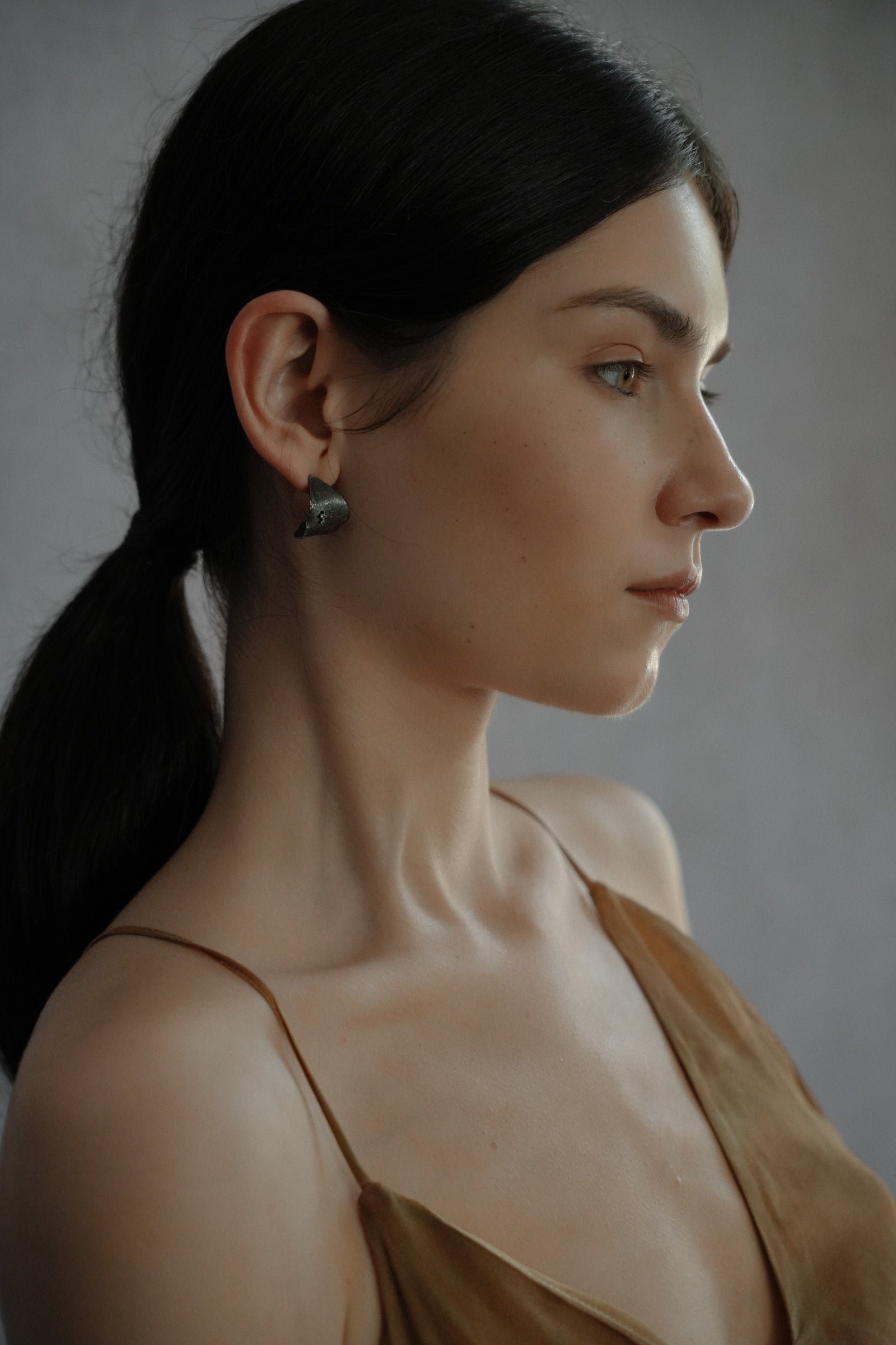 Curled Leaf Earrings