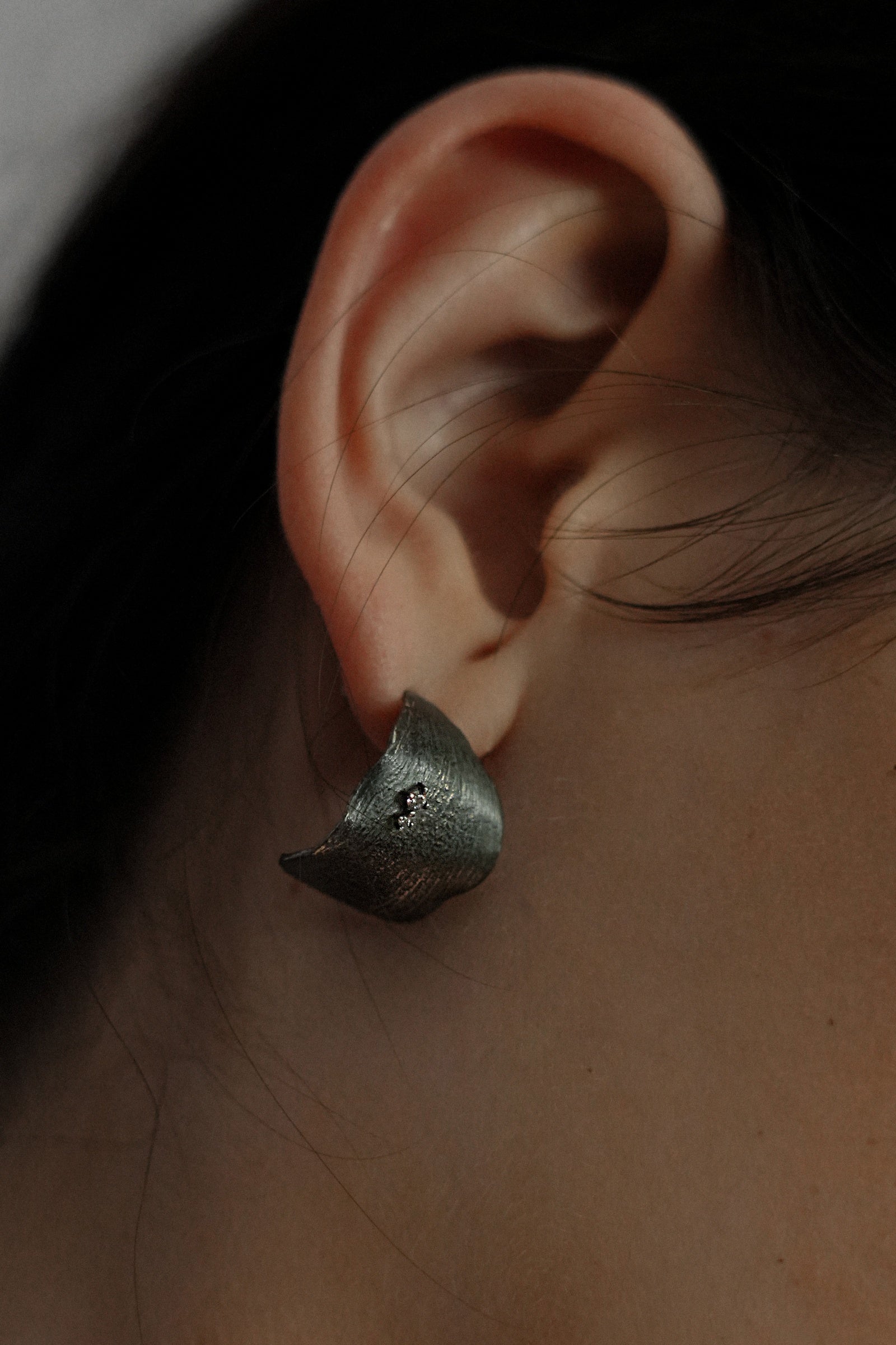 Curled Leaf Earrings