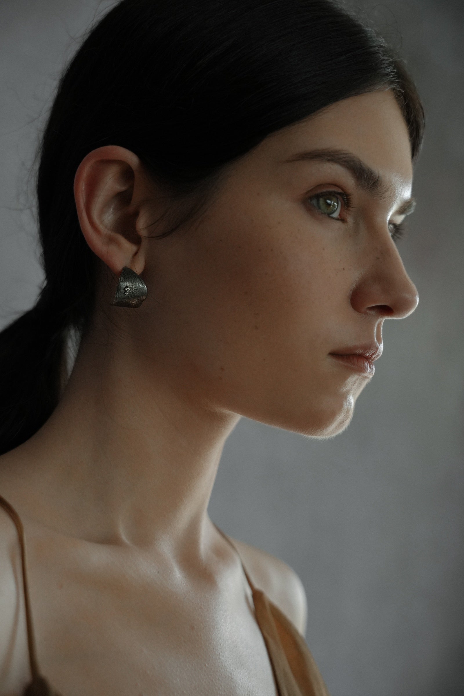 Curled Leaf Earrings
