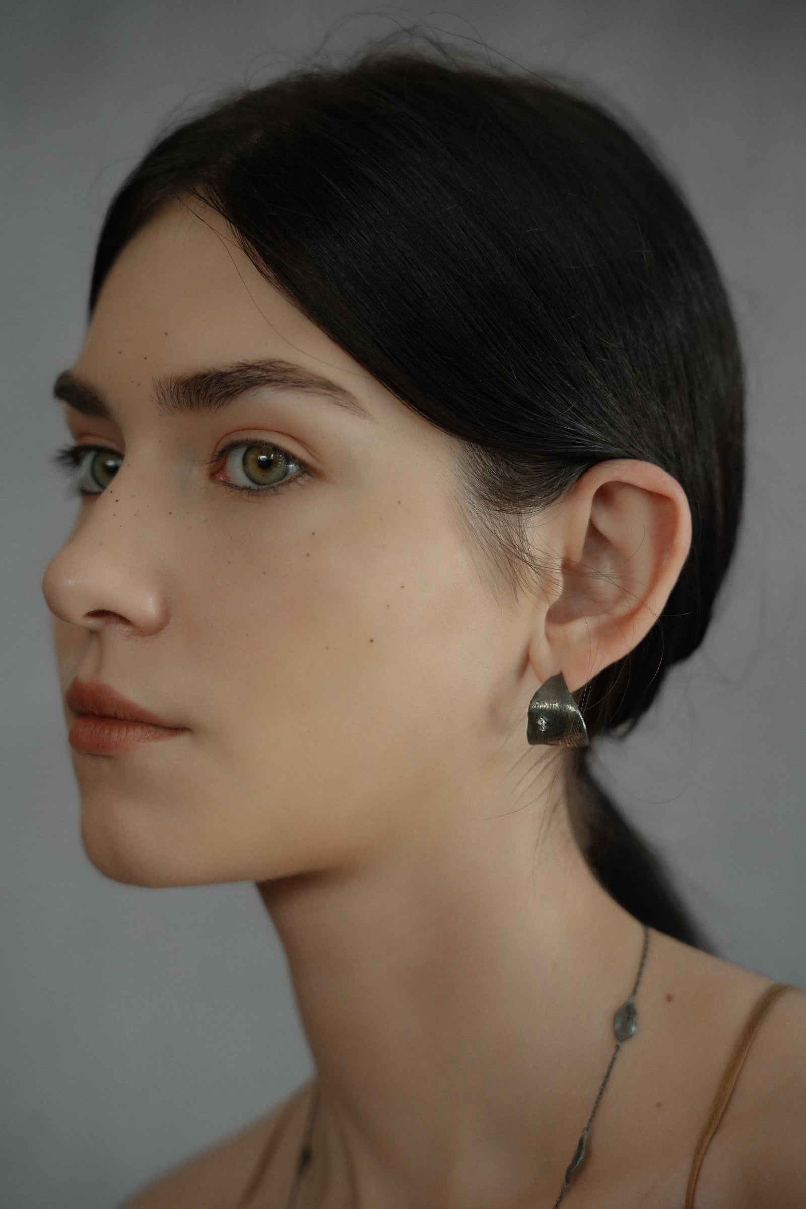 Curled Leaf Earrings