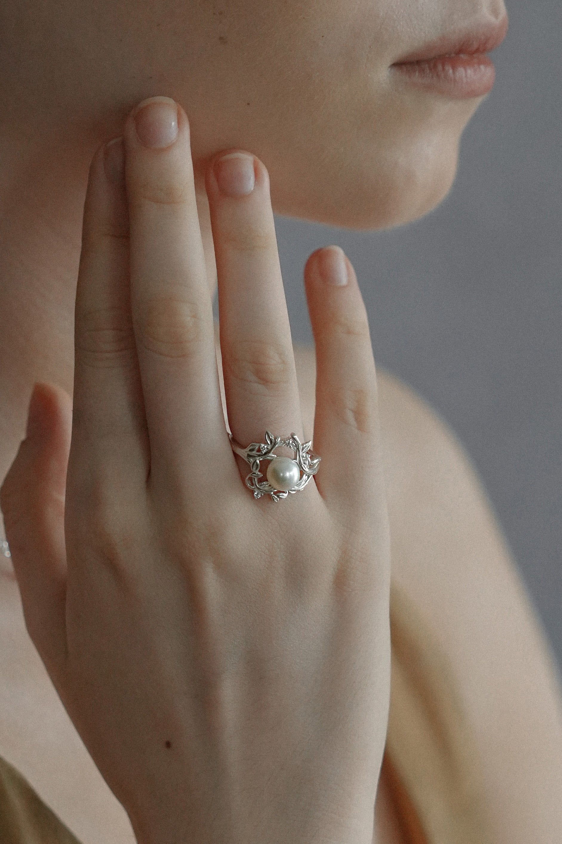 Vine Pearl Ring
