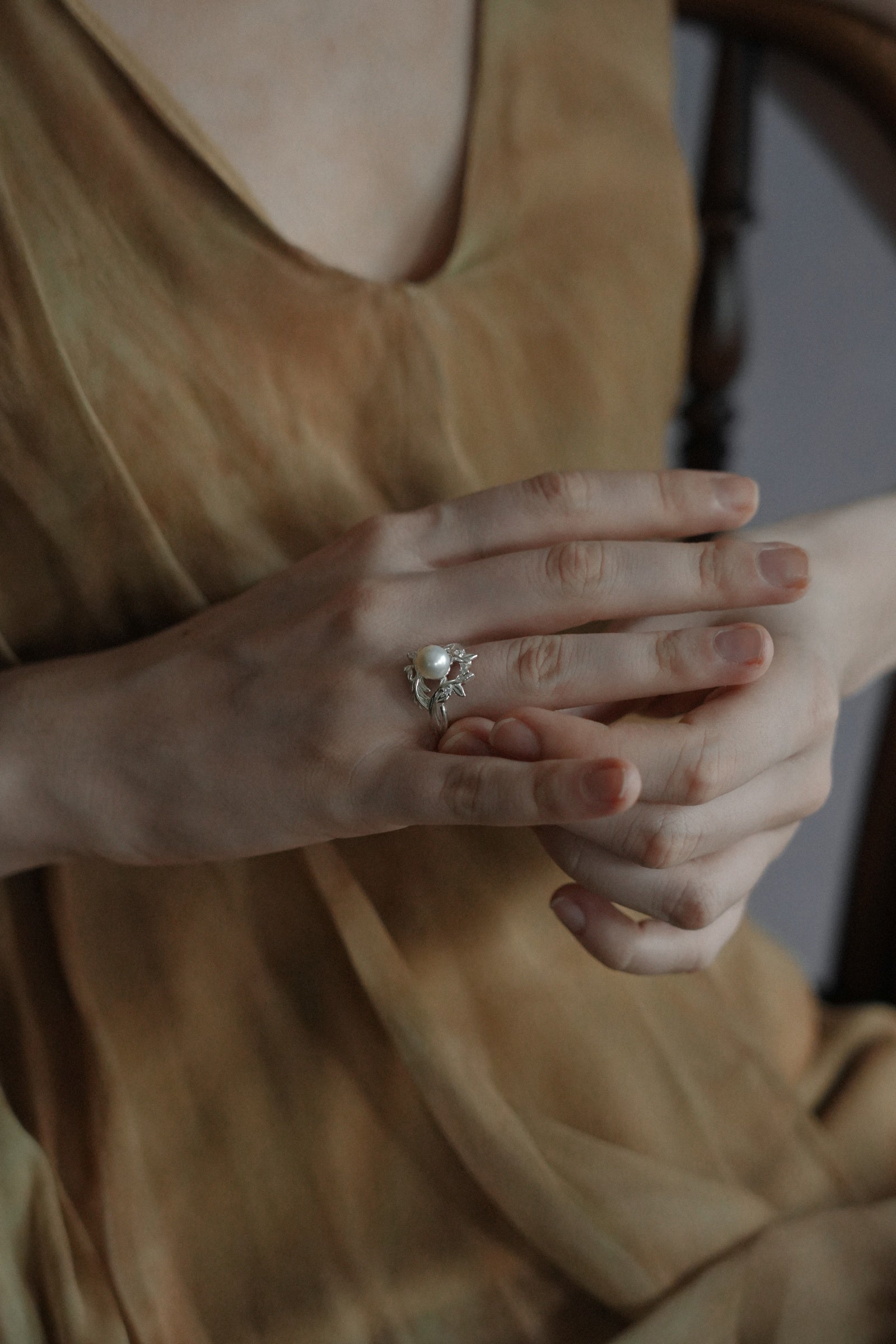 Vine Pearl Ring