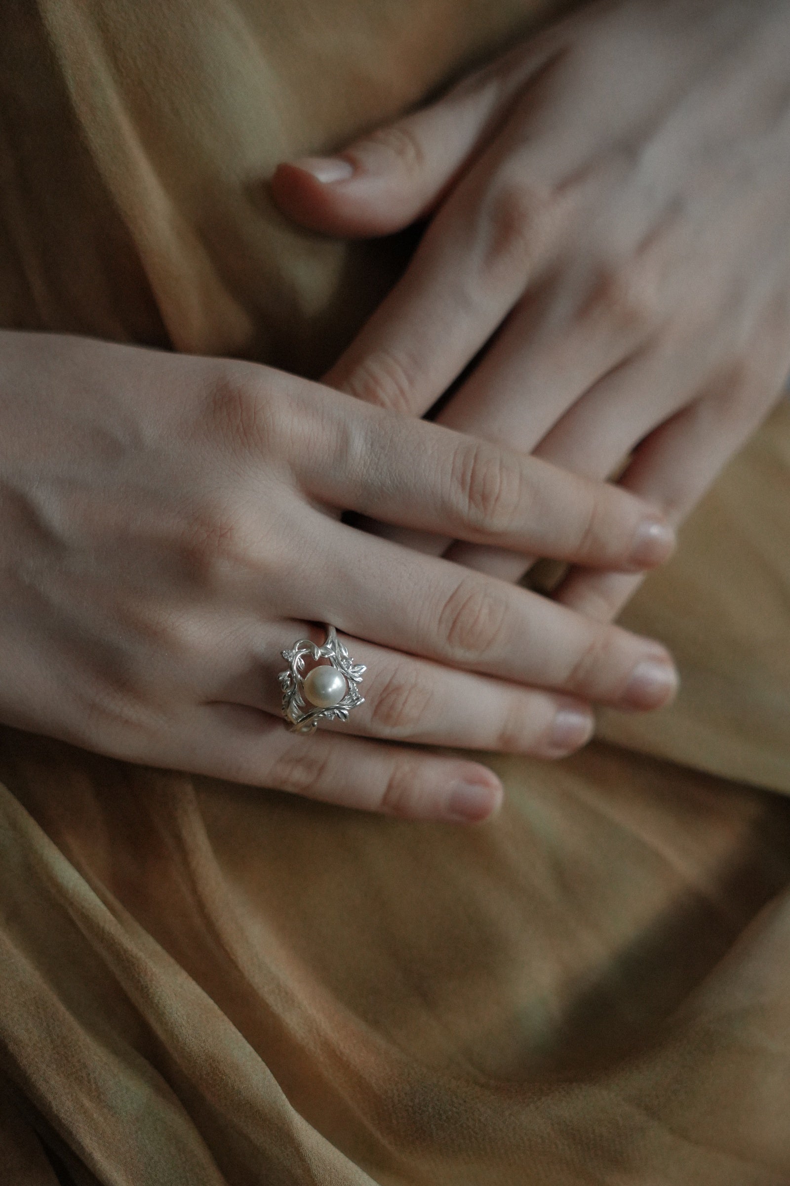 Vine Pearl Ring