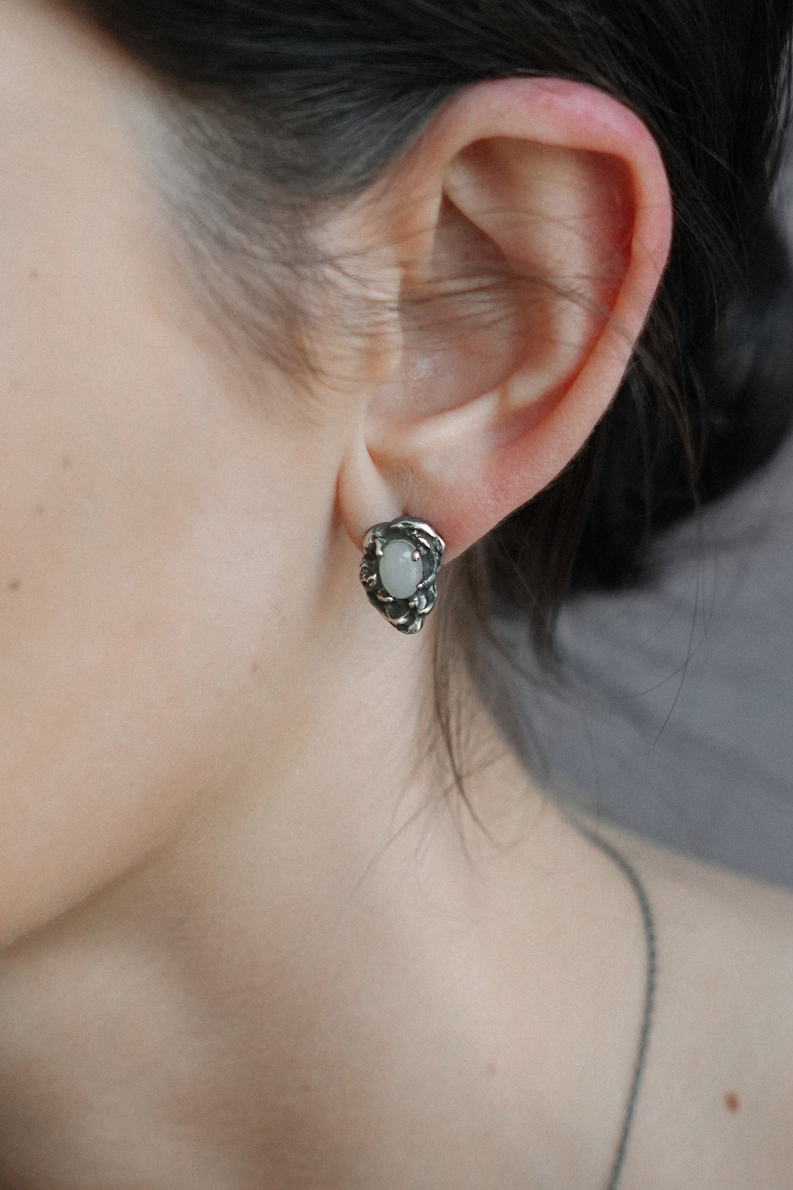 Jade Stream Studs