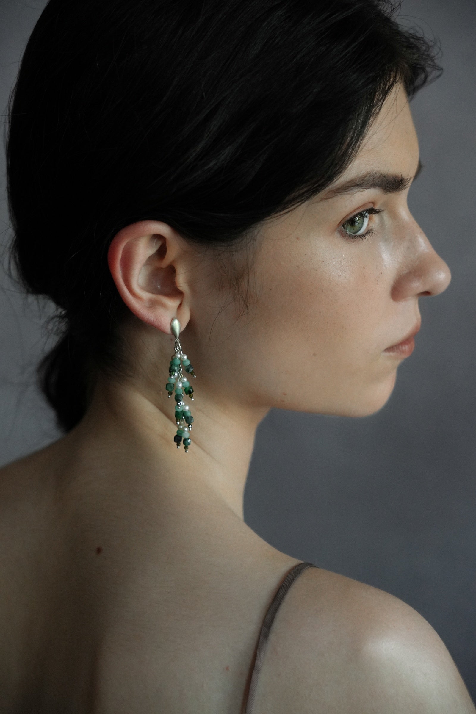 Green Berry Earrings