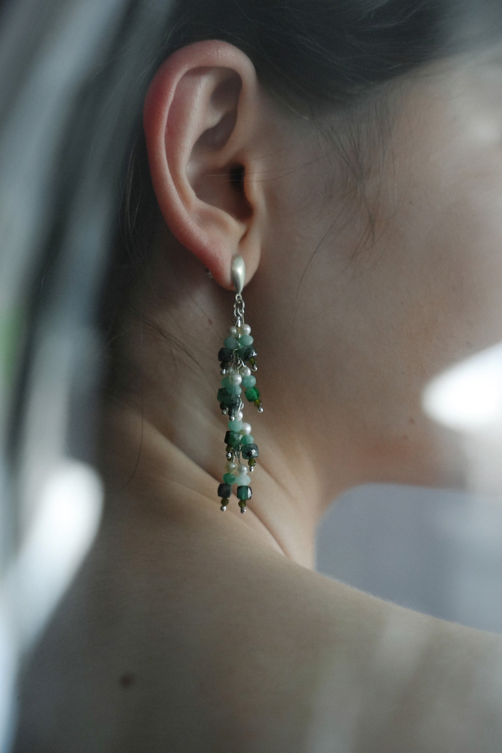 Green Berry Earrings