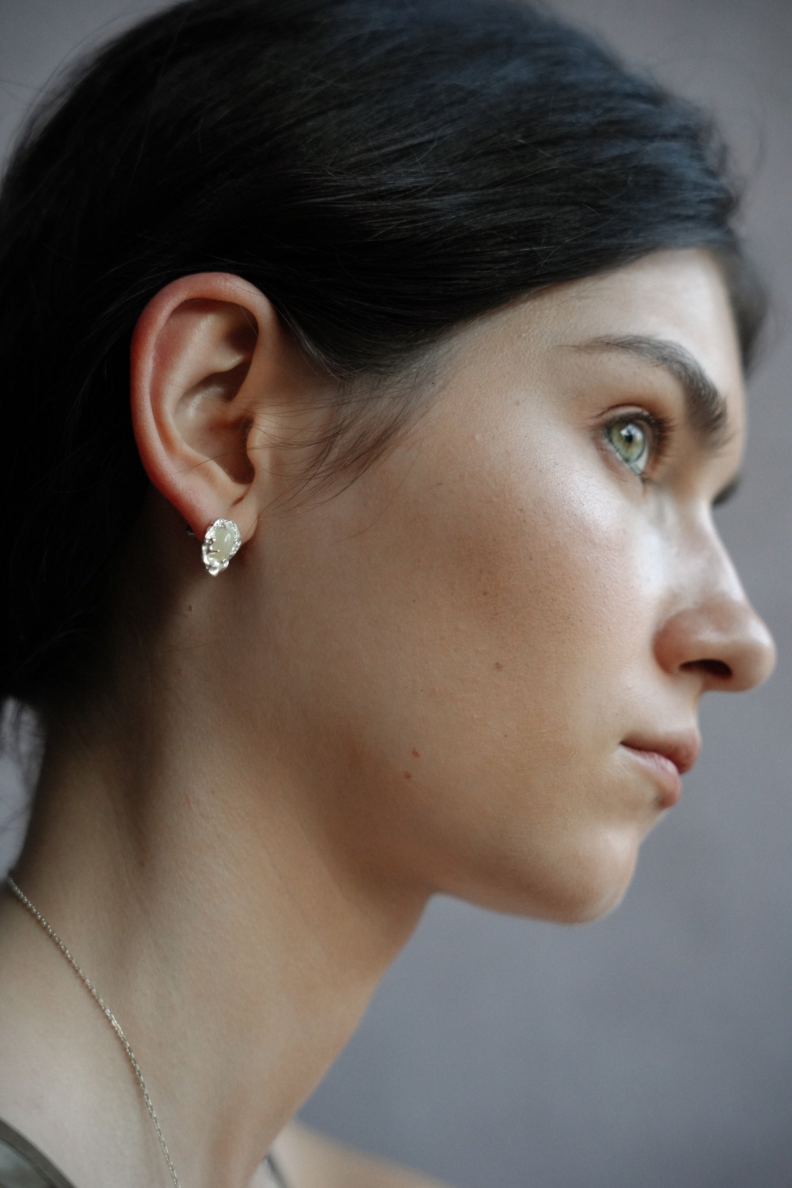 Jade Stream Studs