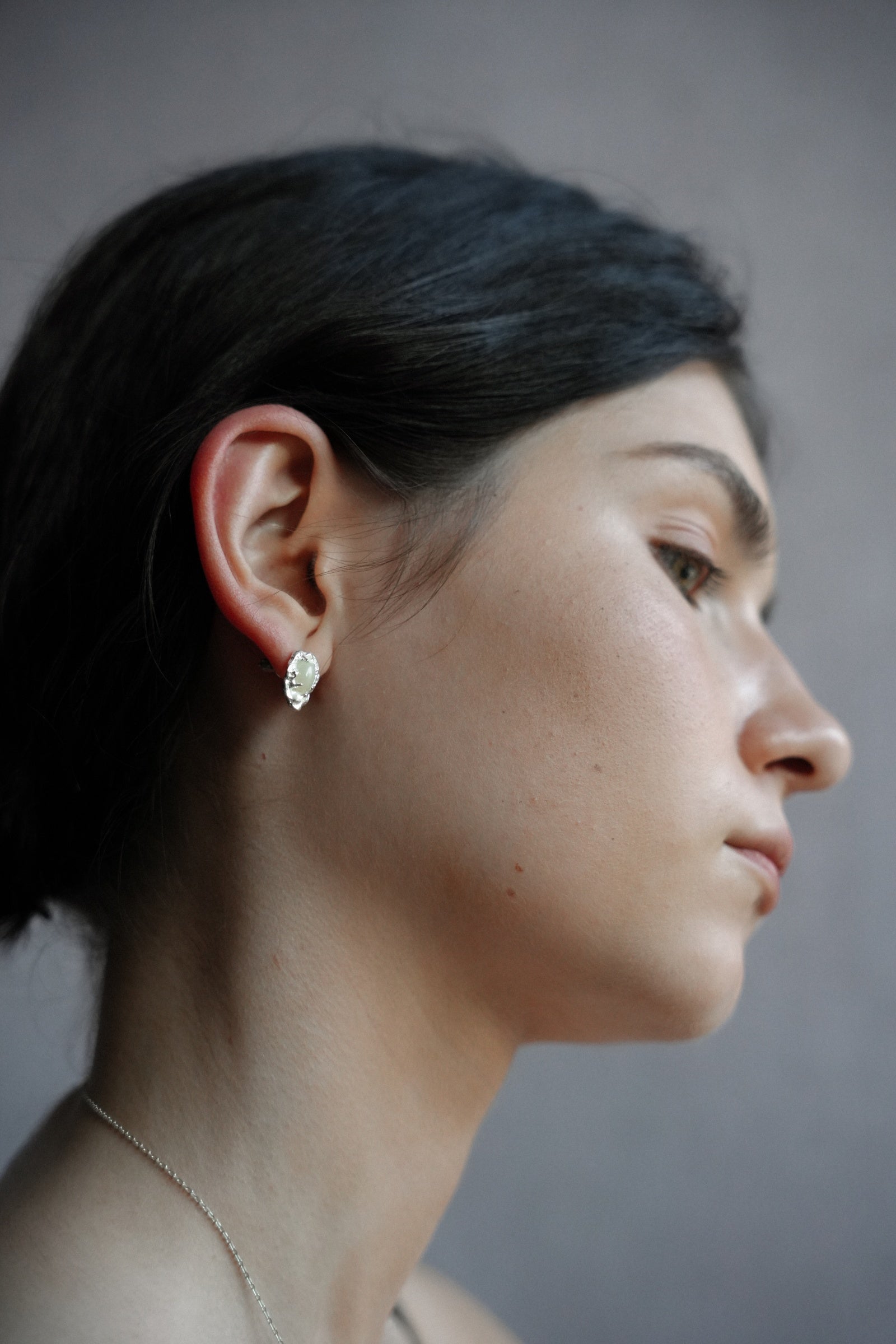 Jade Stream Studs