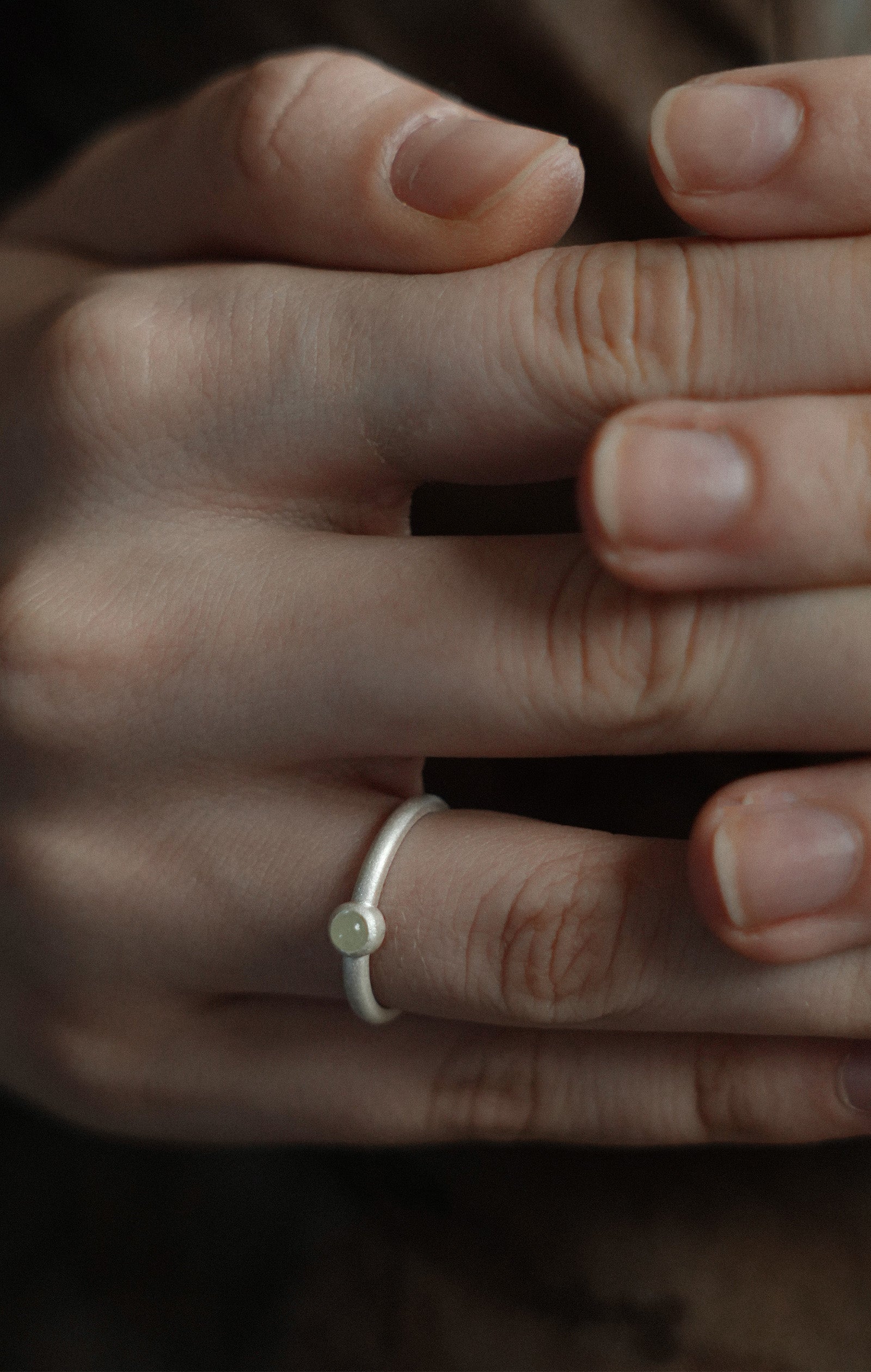 Clear Jade Ring