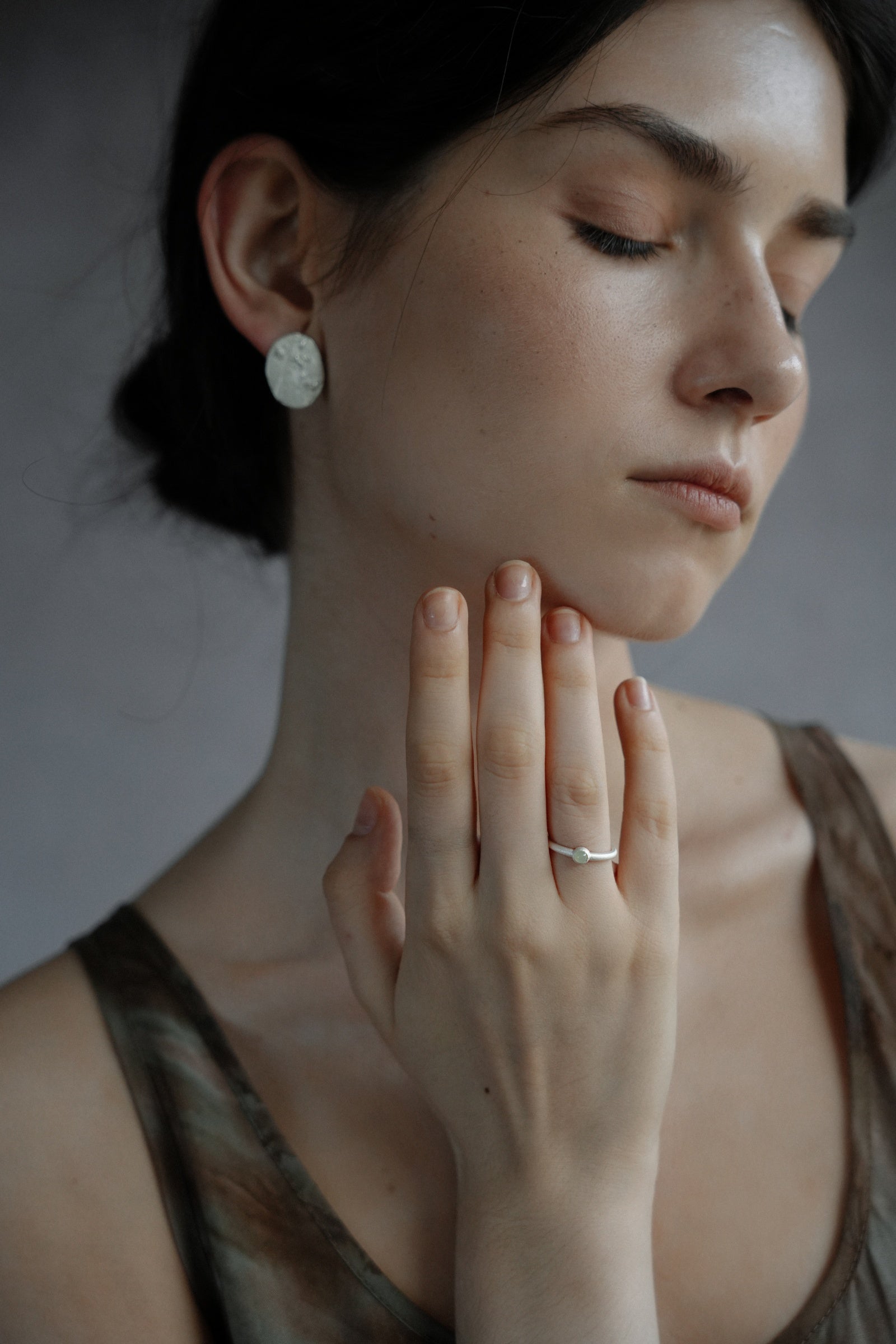 Clear Jade Ring