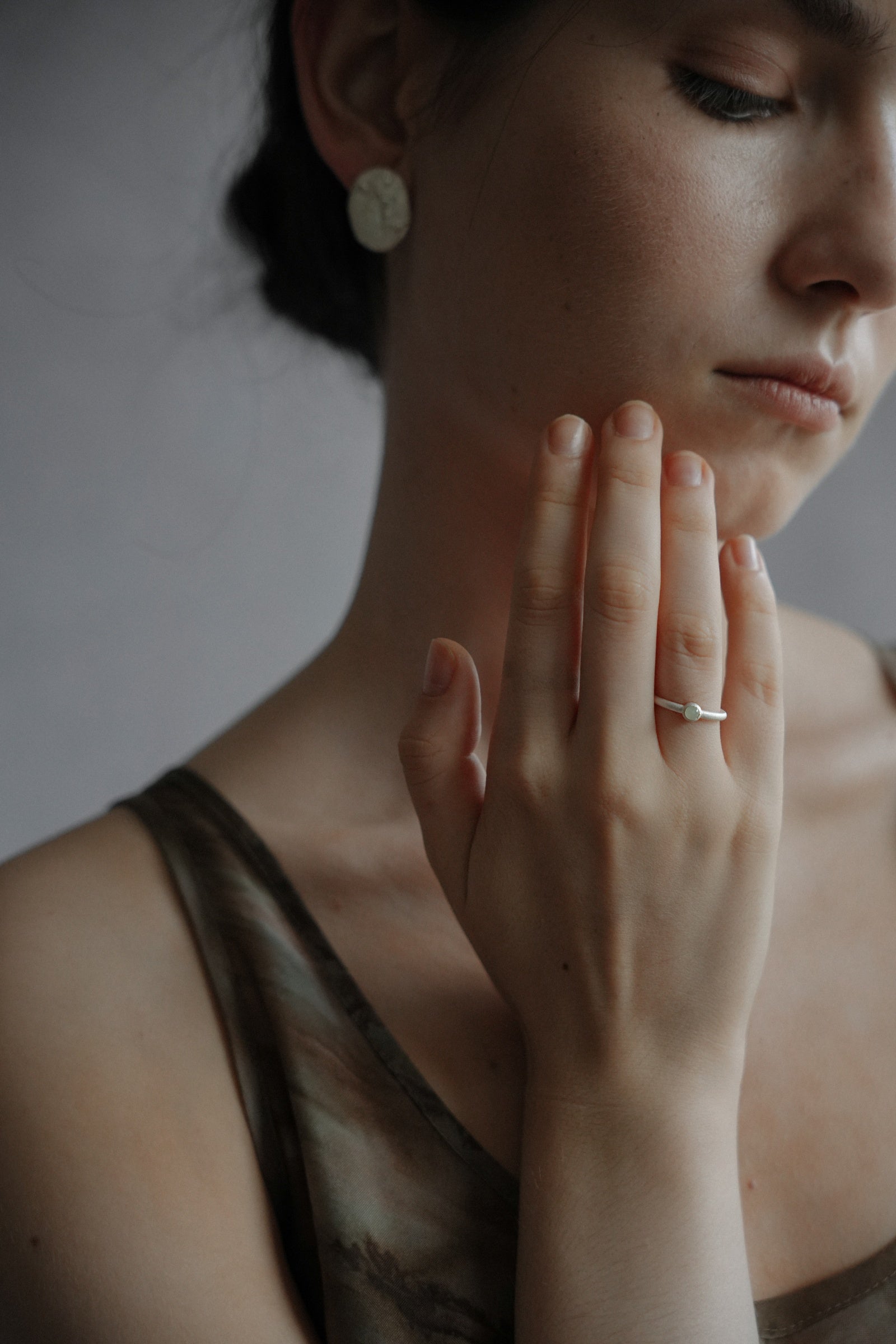 Clear Jade Ring