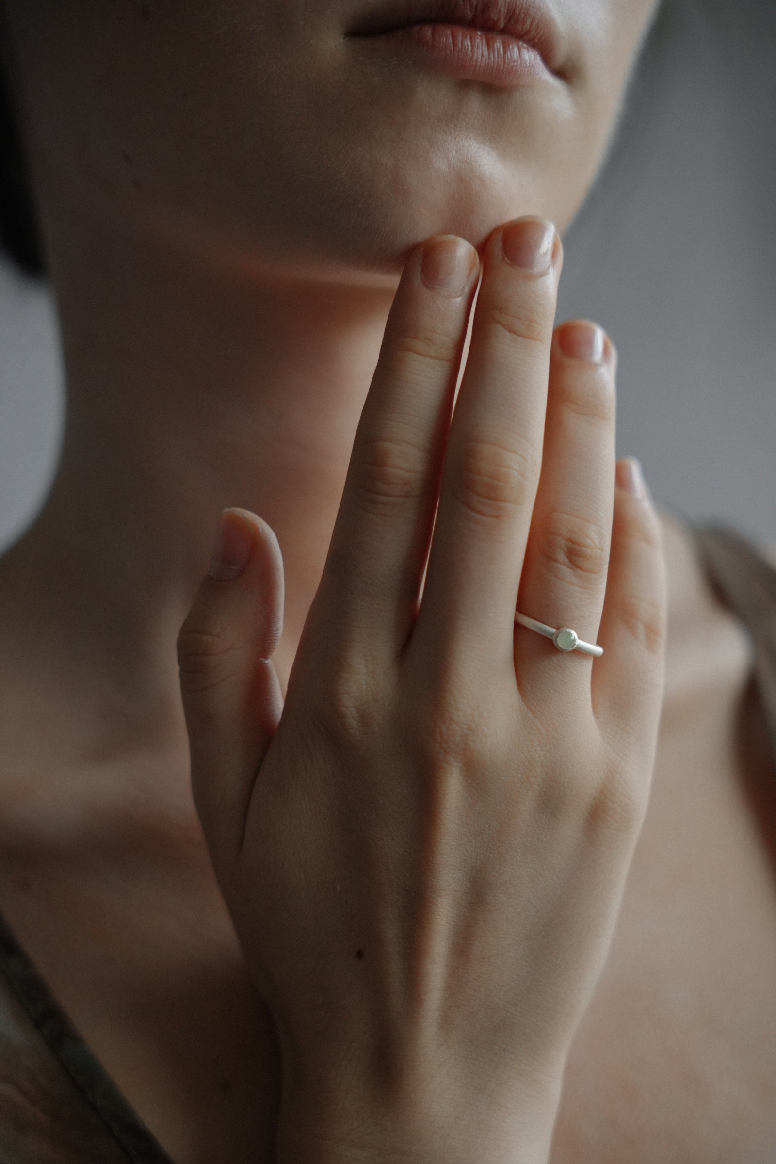 Clear Jade Ring