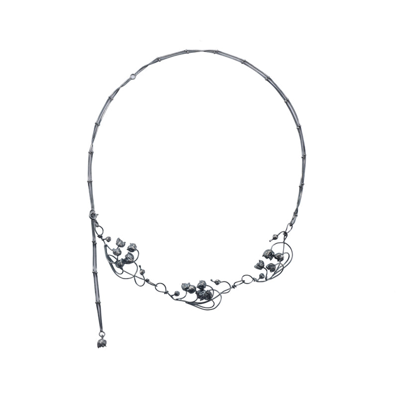 Serene Lilyveil Necklace (3 Clusters)