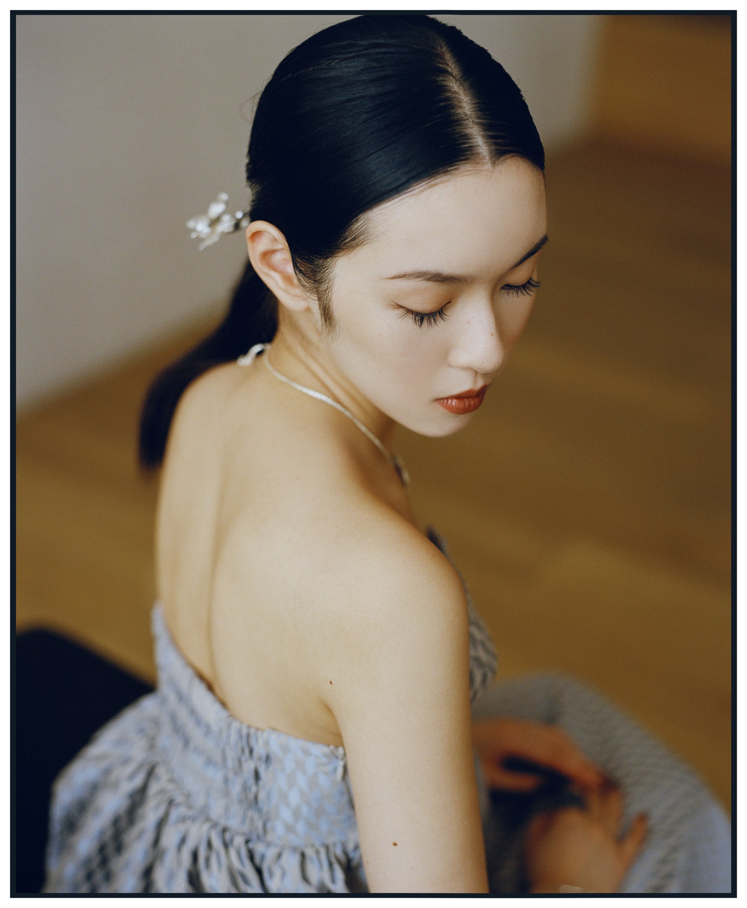 Iris Onyx Hairpin