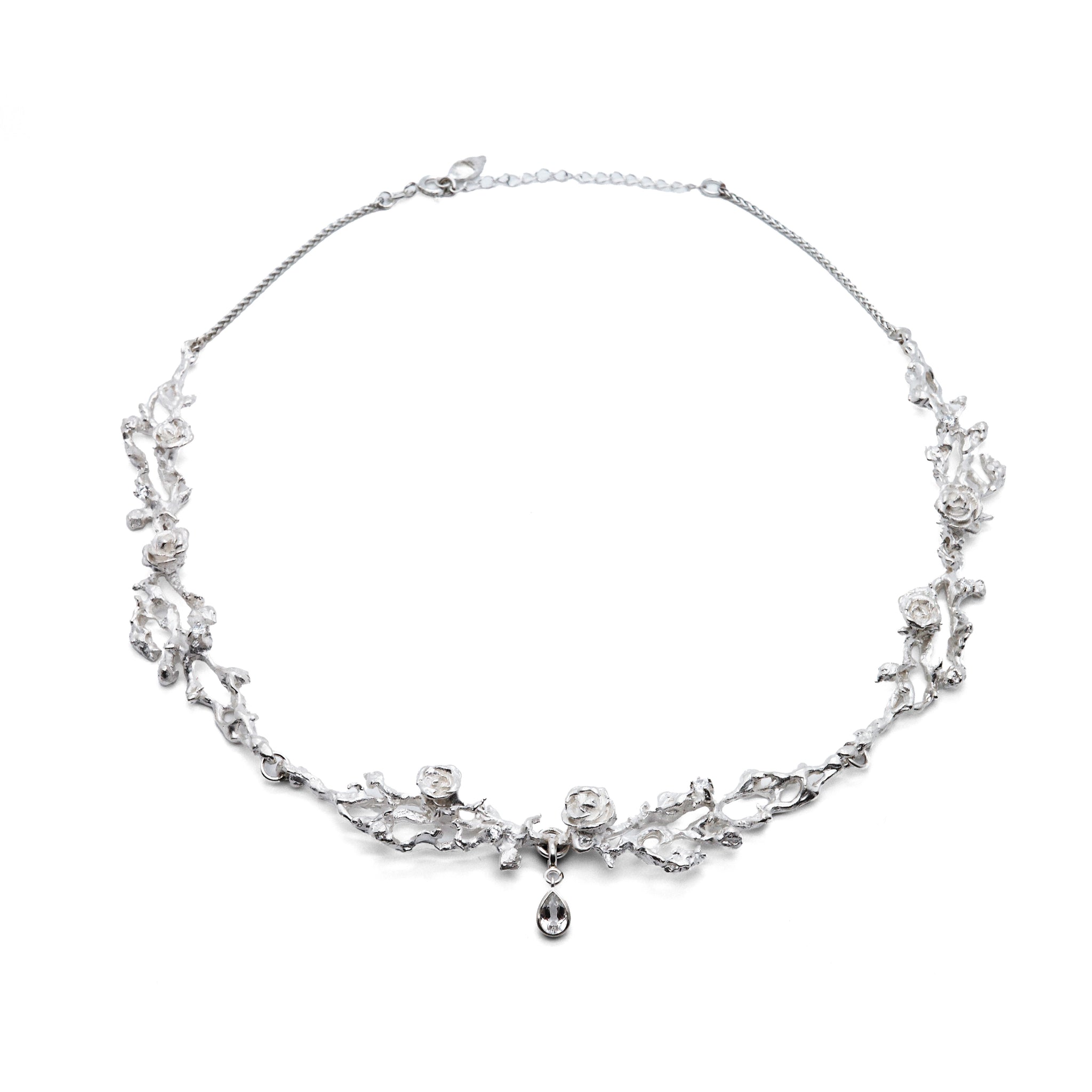 Rose Branch Cluster Necklace