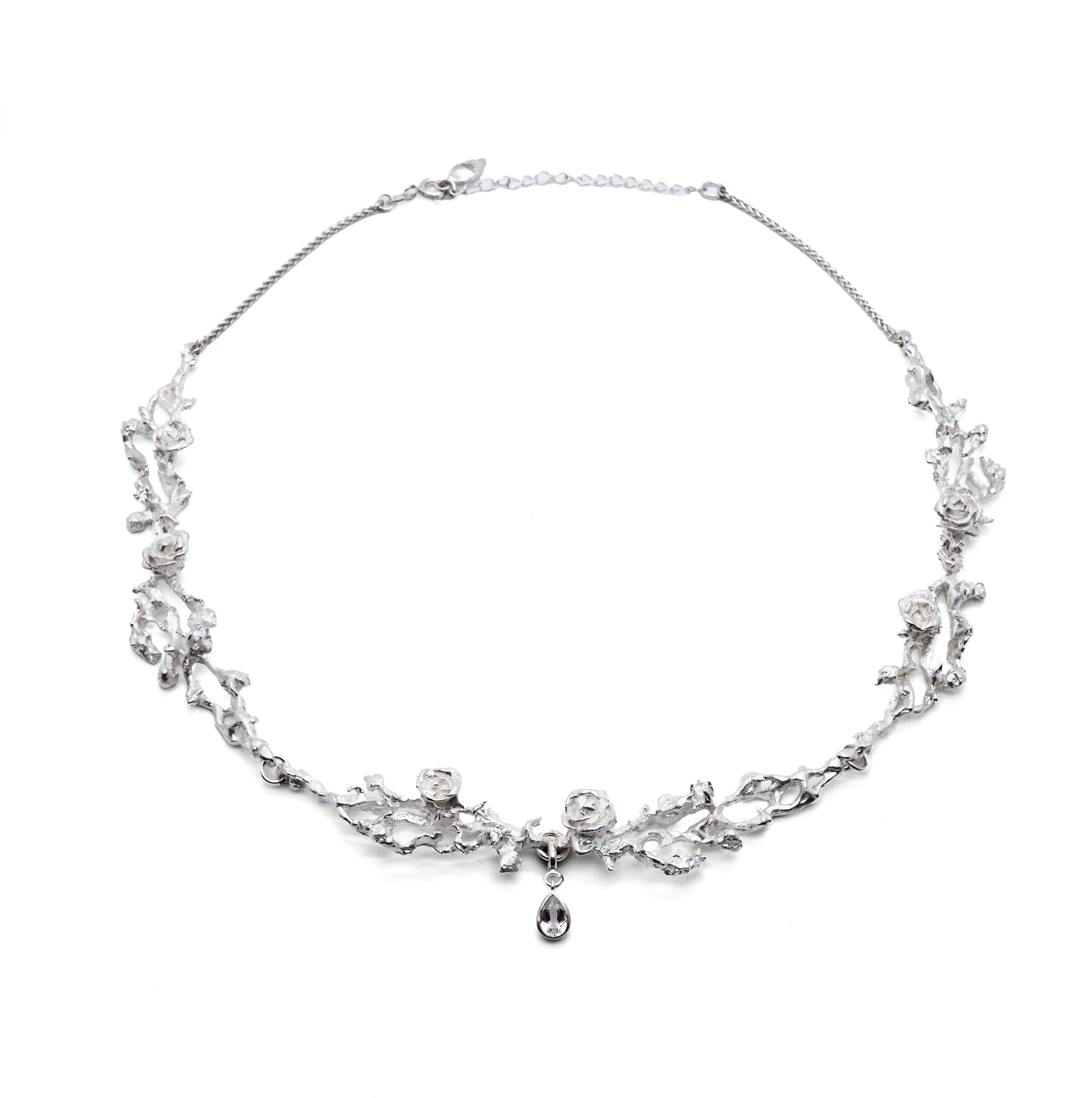 Rose Branch Cluster Necklace