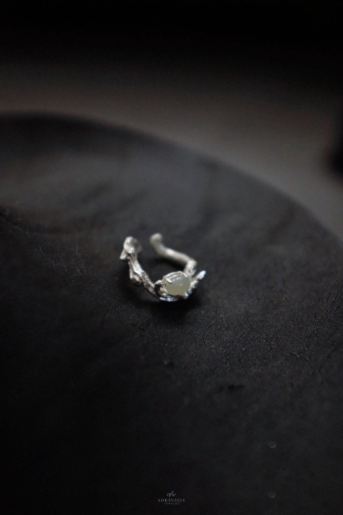 Hetian Jade Swirl Ring
