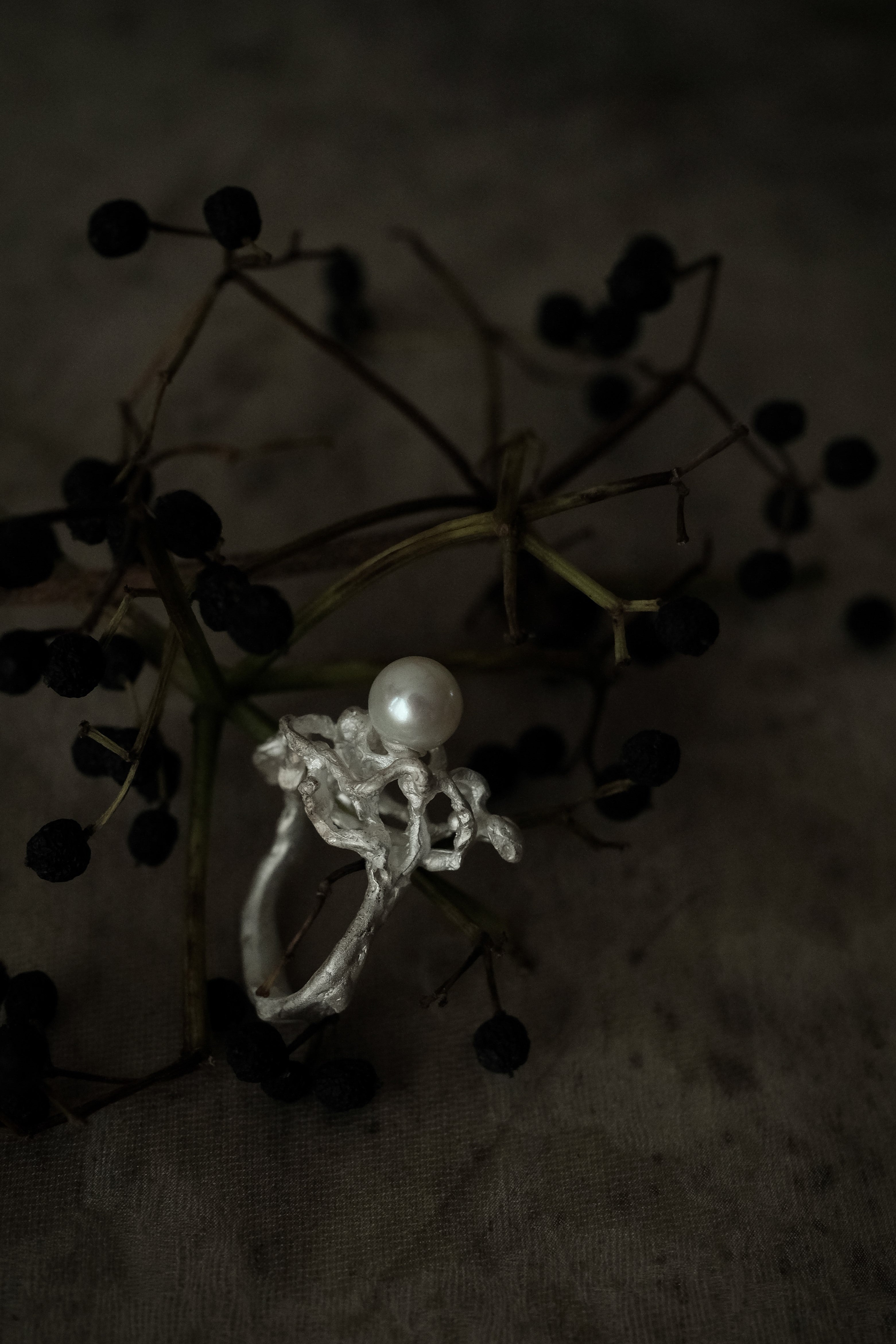 Stream Pearl Ring
