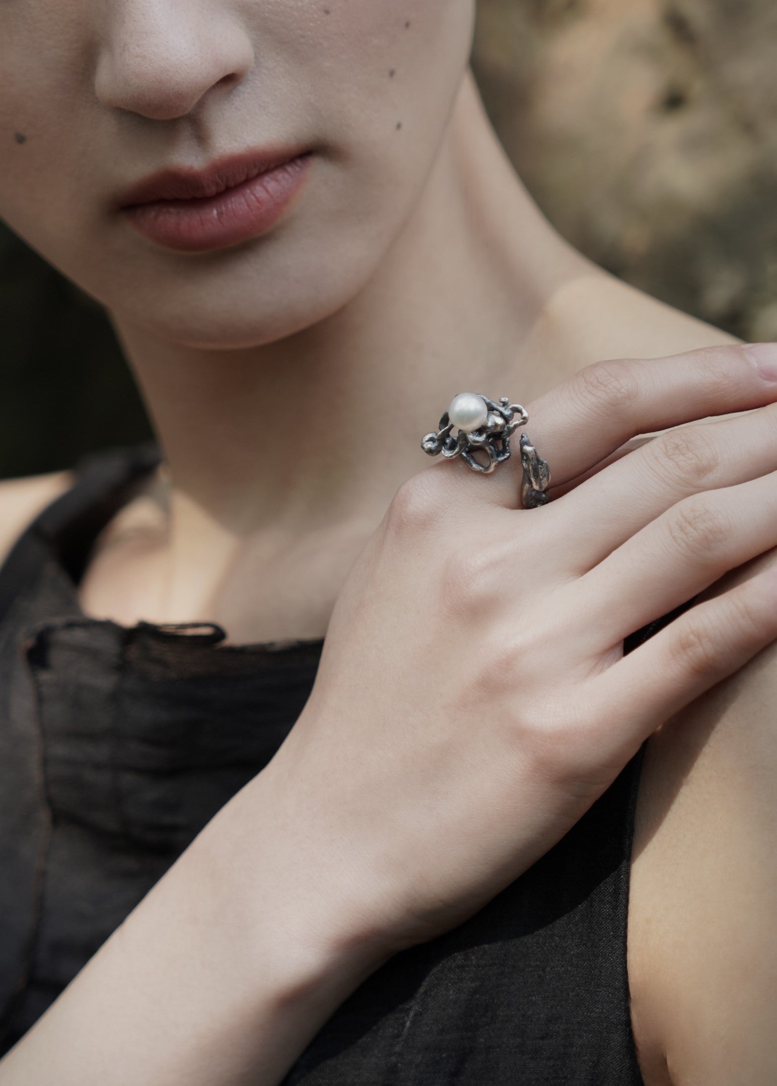 Stream Pearl Ring