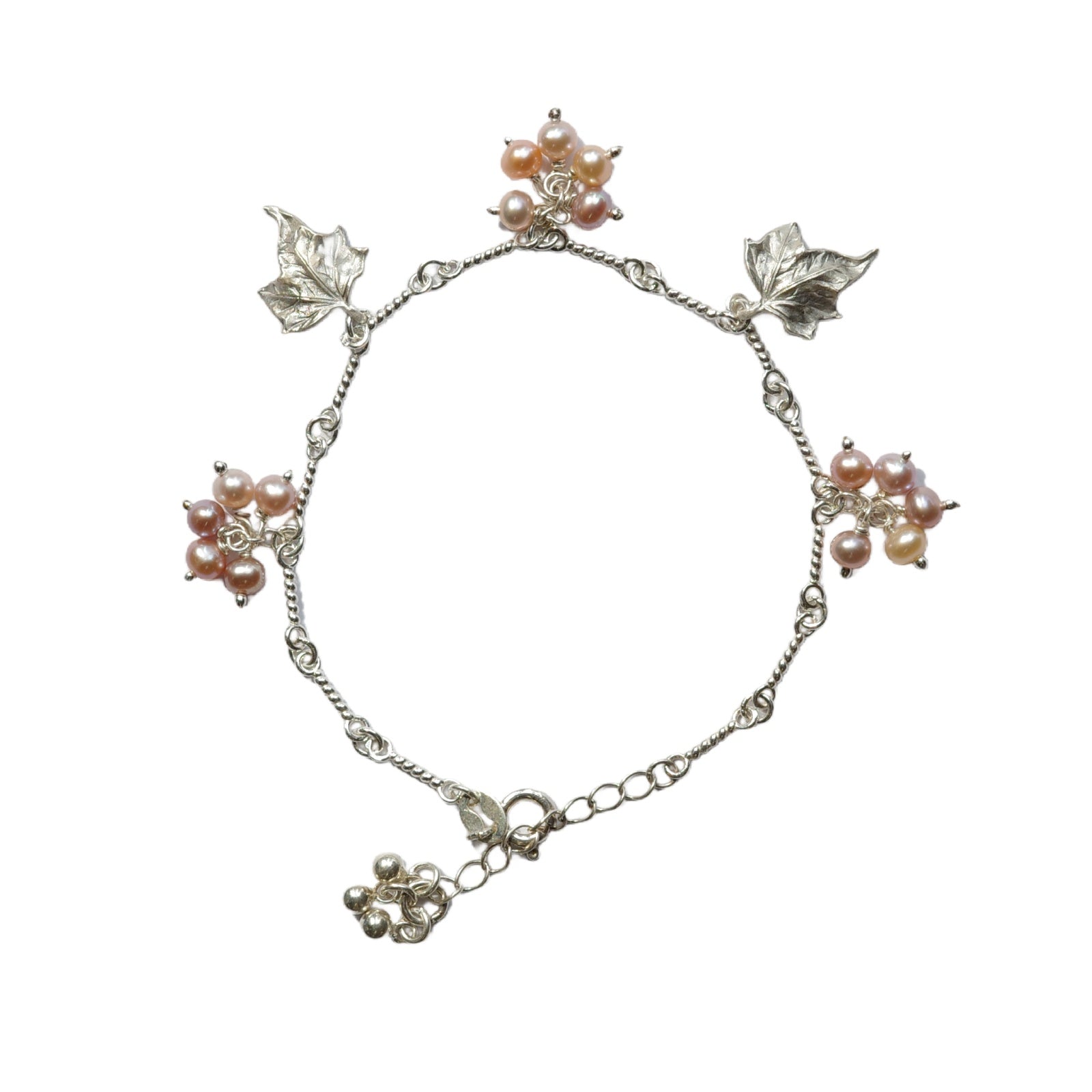 Grape Leaf Cluster Bracelet