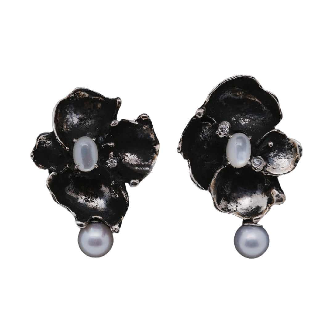 Stone Flower Spirit Earrings