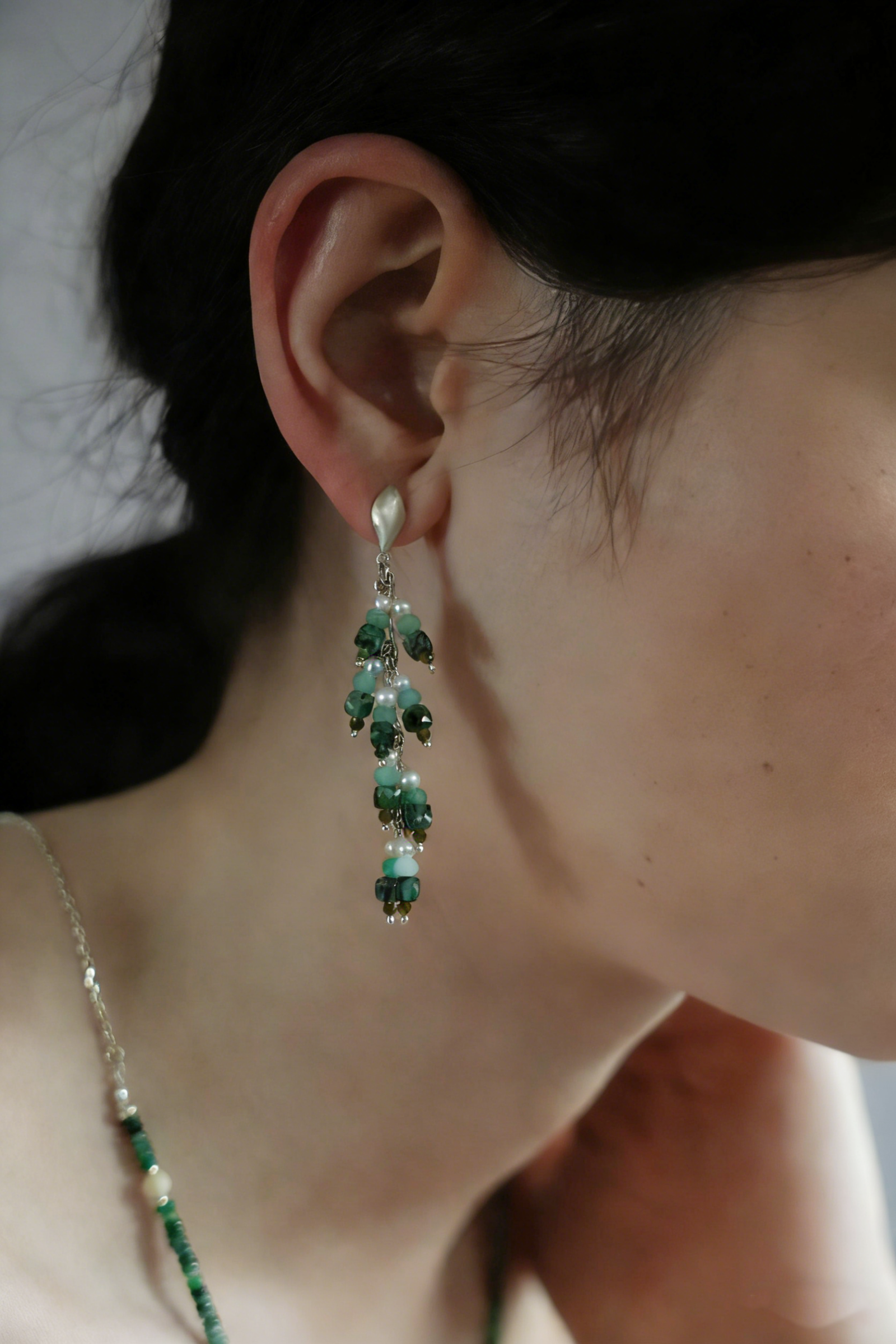 Green Berry Earrings