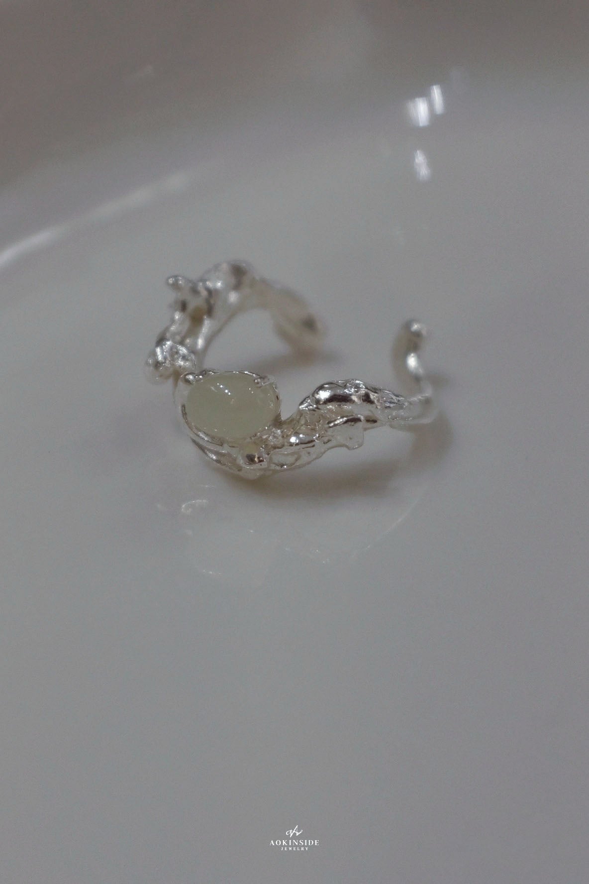 Hetian Jade Swirl Ring